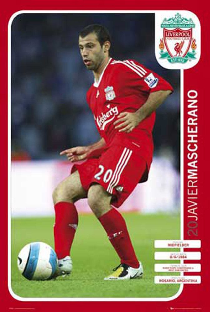 Poster Fußball - Poster - Mascherano, Liverpool