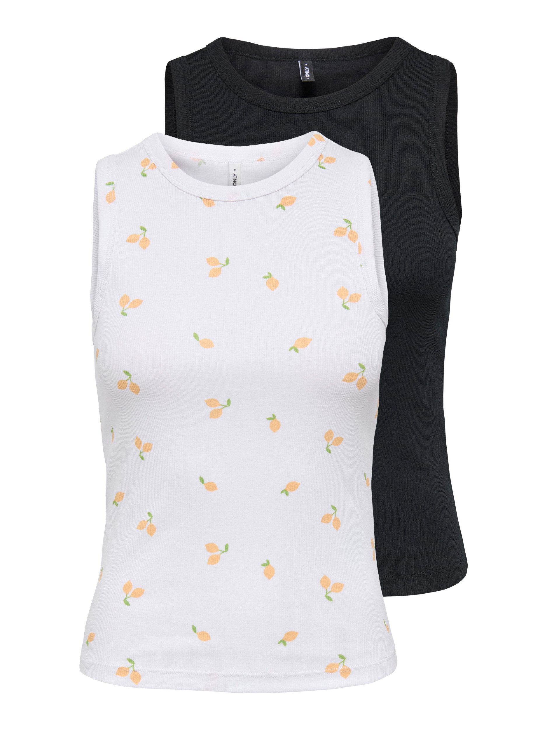 ONLY Shirttop ONLSALLY TANK TOP 2 PACK AOP CS JRS (Packung, 2-tlg) günstig online kaufen
