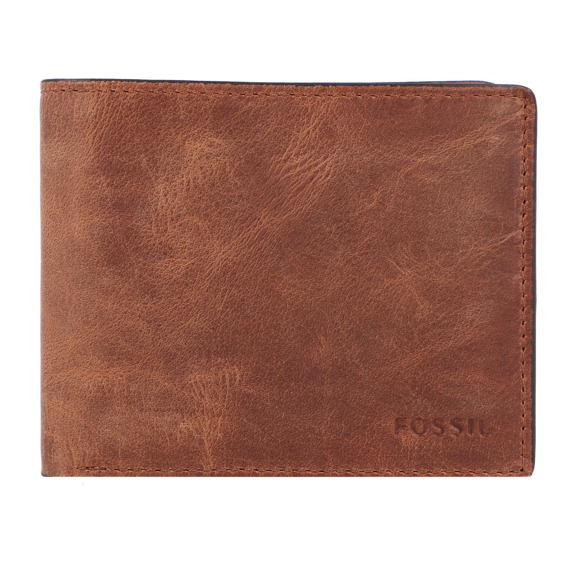 Fossil Geldbörse Derrick, Leder brown