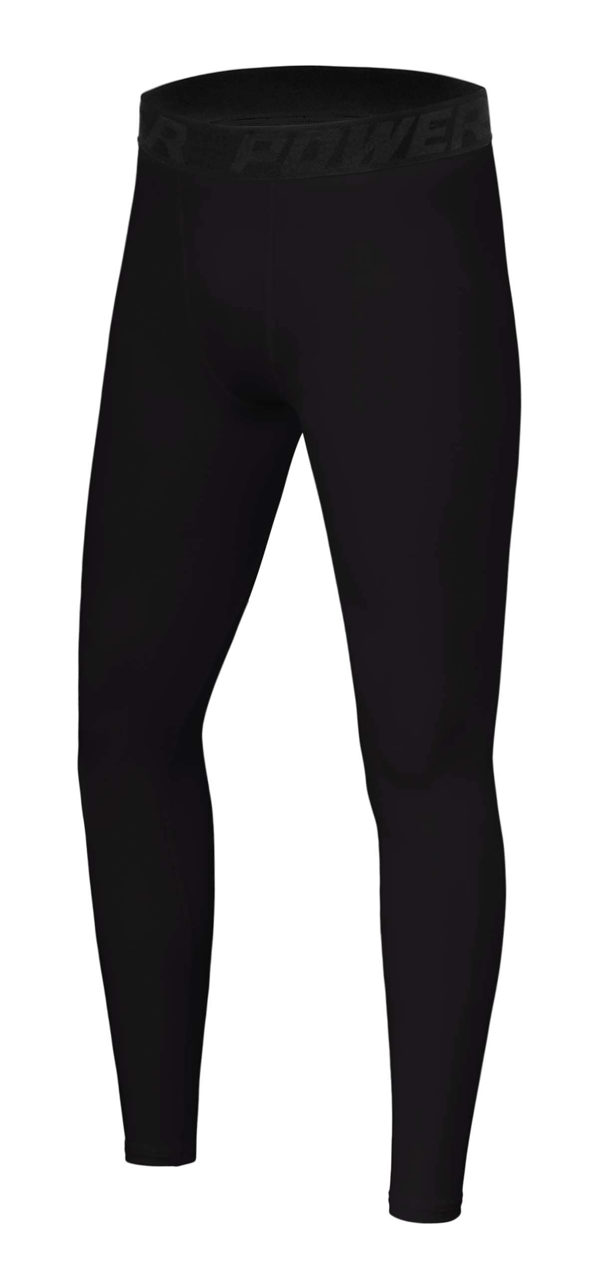 TCA Funktionsleggings Jungen Kompressionsleggings, Sporthose, Schwarz, 140 (8-10 Jahre) (1-tlg)