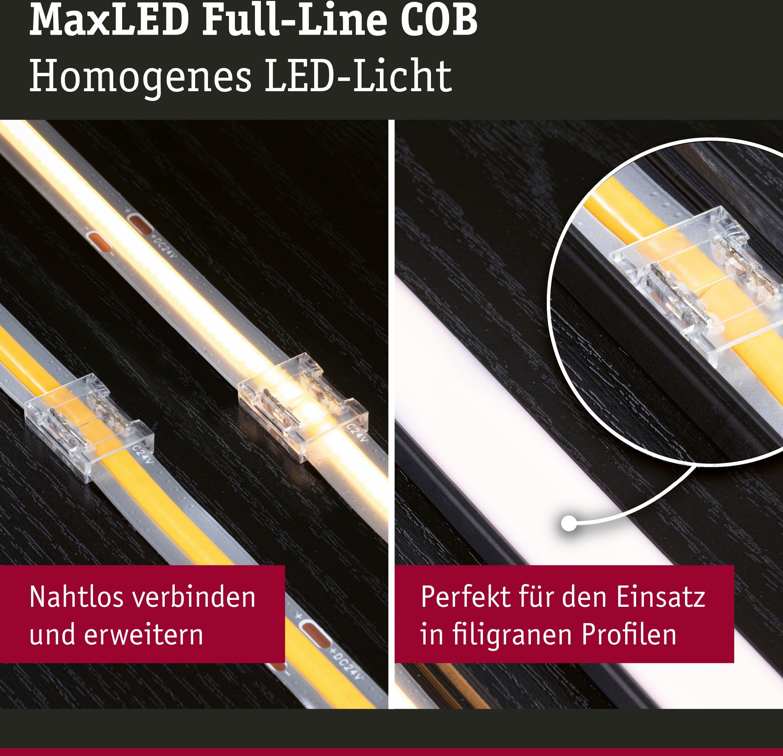 LED-Streifen Paulmann Set MaxLED COB 133m 2er-Set Connector Full-Line 1000