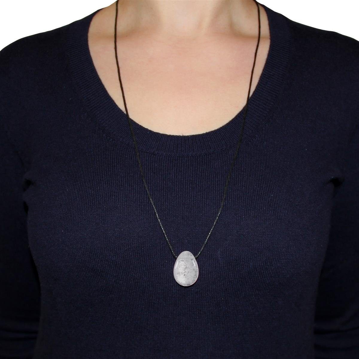 Morella Kette mit Anhänger Halskette 80 cm (1-tlg), Damenkette mit Edelstei günstig online kaufen