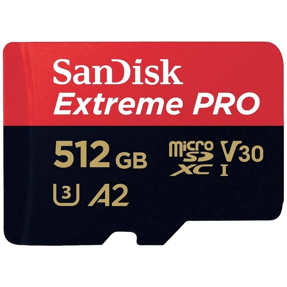 Sandisk 512 GB MicroSDXC UHS-I Klasse 10 SDSQXCD-512G-GN6MA Speicherkarte (stoßsicher, Wasserdicht)