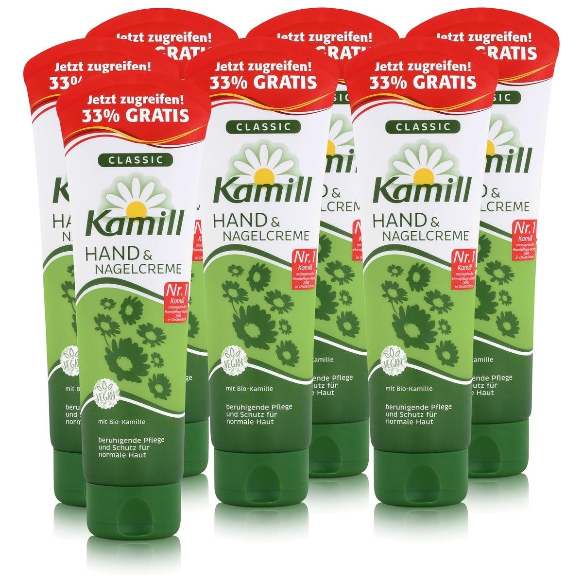 Kamill Hautcreme Kamill Hand & Nagelcreme Classic 133 ml - mit natürlicher Kamille (7er