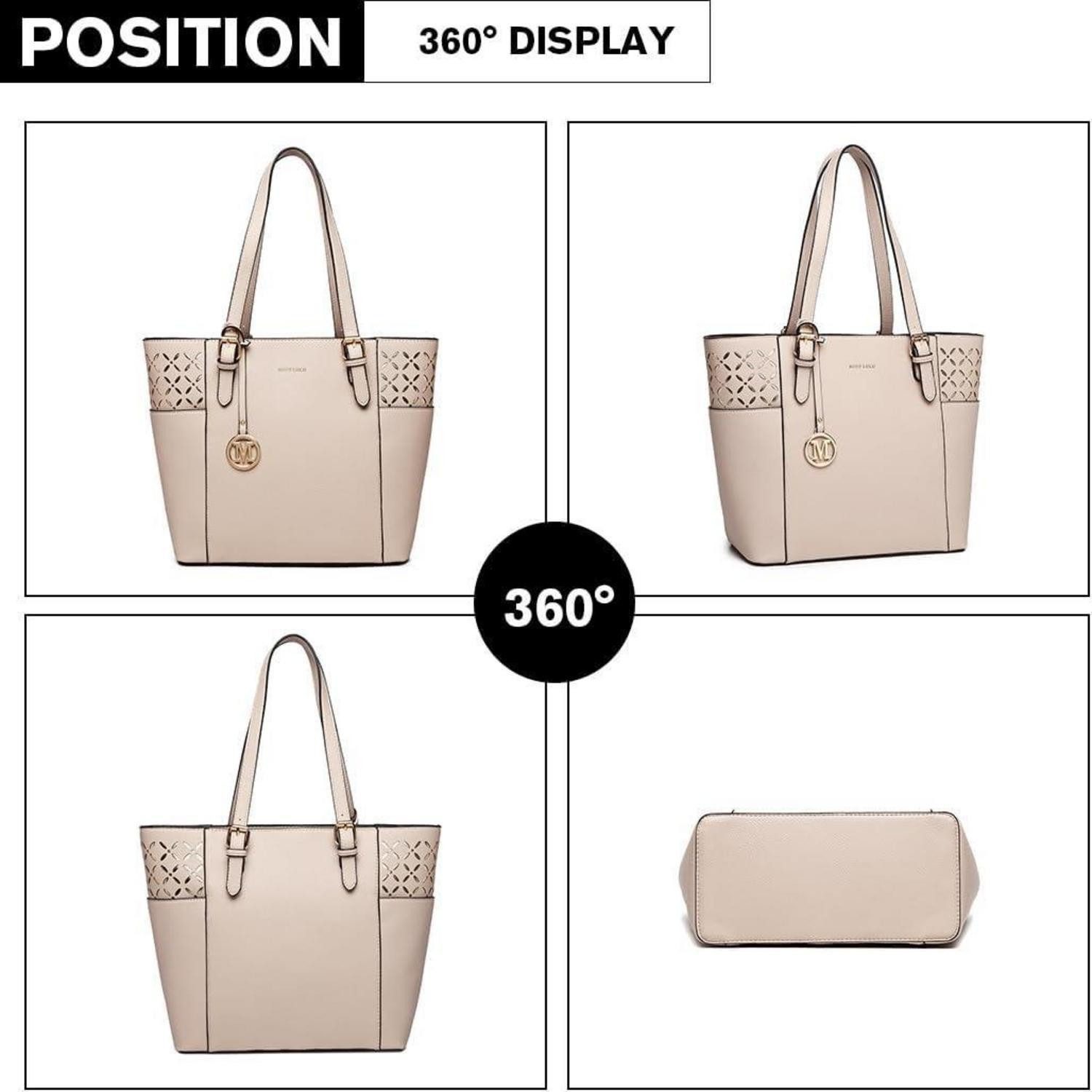 LuxusKollektion Shopper Damen Handtasche Groß Shopper Schultertasche Tote Bag 29cm*14cm*28cm