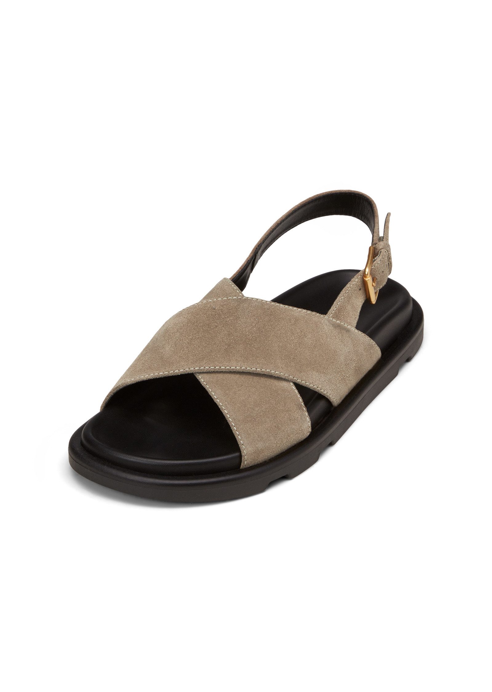 aus edlem Velours-Rindleder Sandale