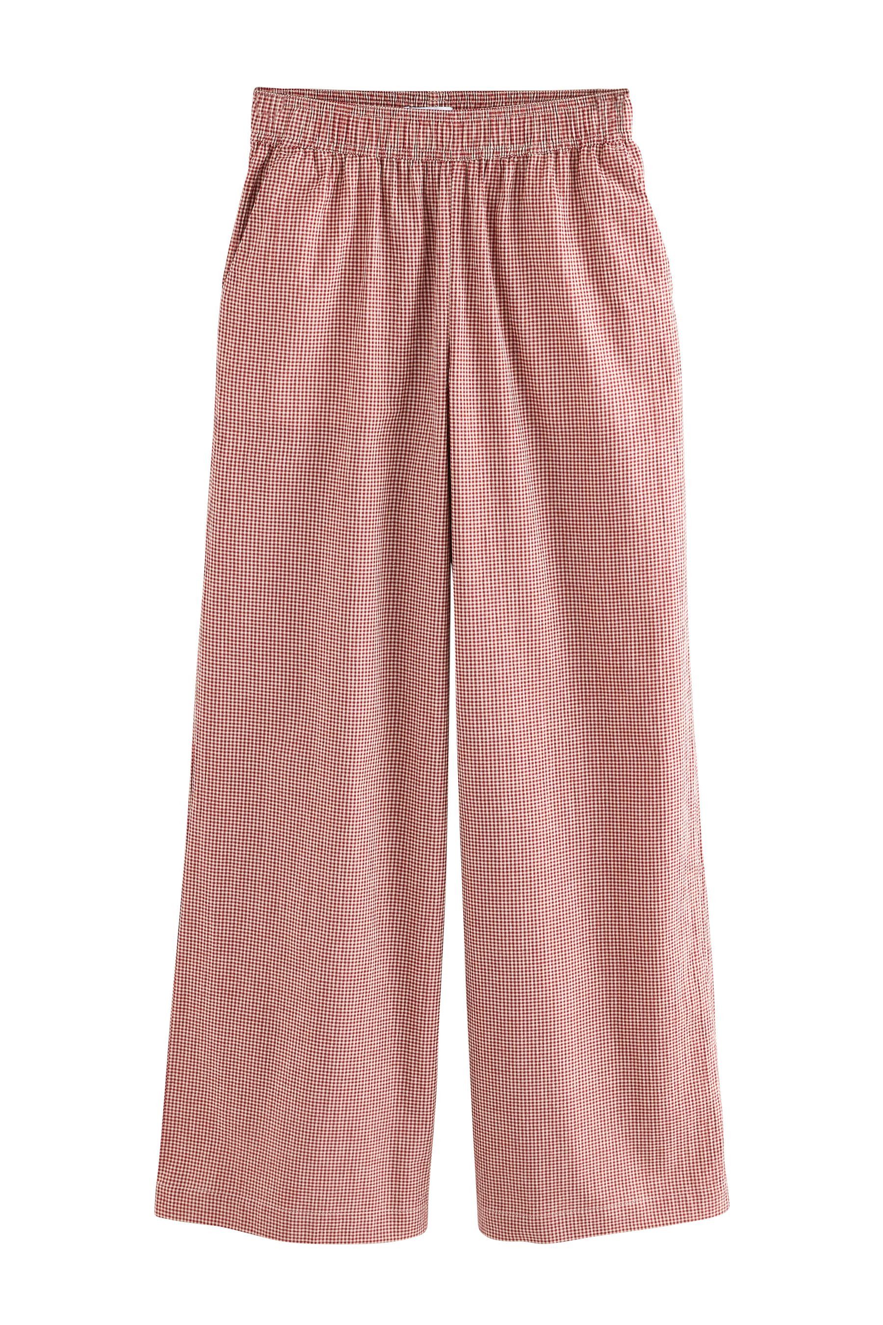 Next Palazzohose Hose mit weitem Bein im Vichykaro (1-tlg)