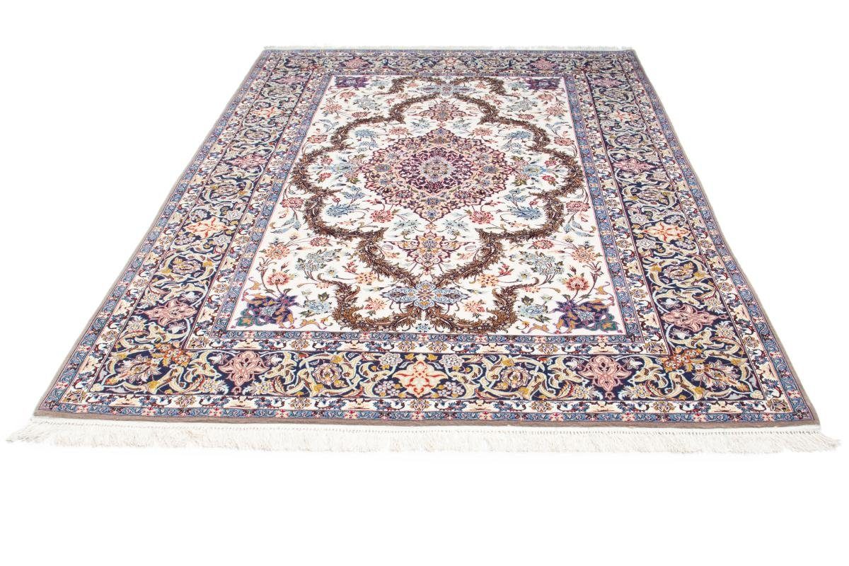 Isfahan Handgeknüpfter Höhe: Nain 6 mm 161x232 Seidenkette Trading, rechteckig, Orientteppich Orientteppich,