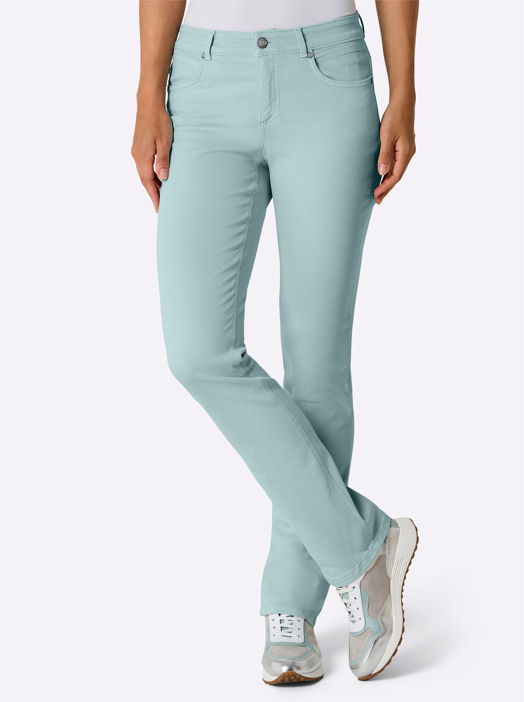 ascari Bequeme Jeans Edel-Jeans leicht vertieft