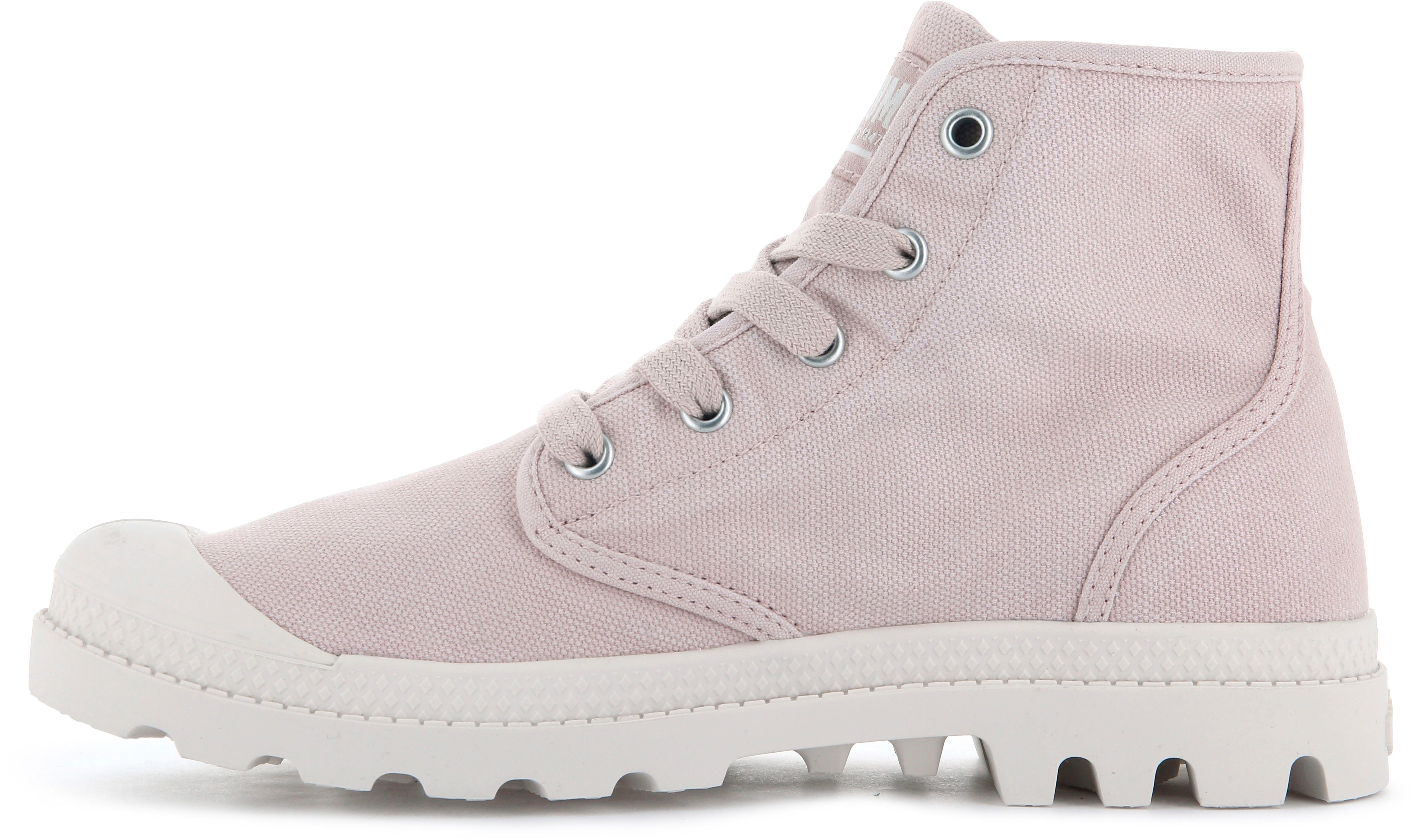 PAMPA Palladium aus HI Textil Schnürboots rosa