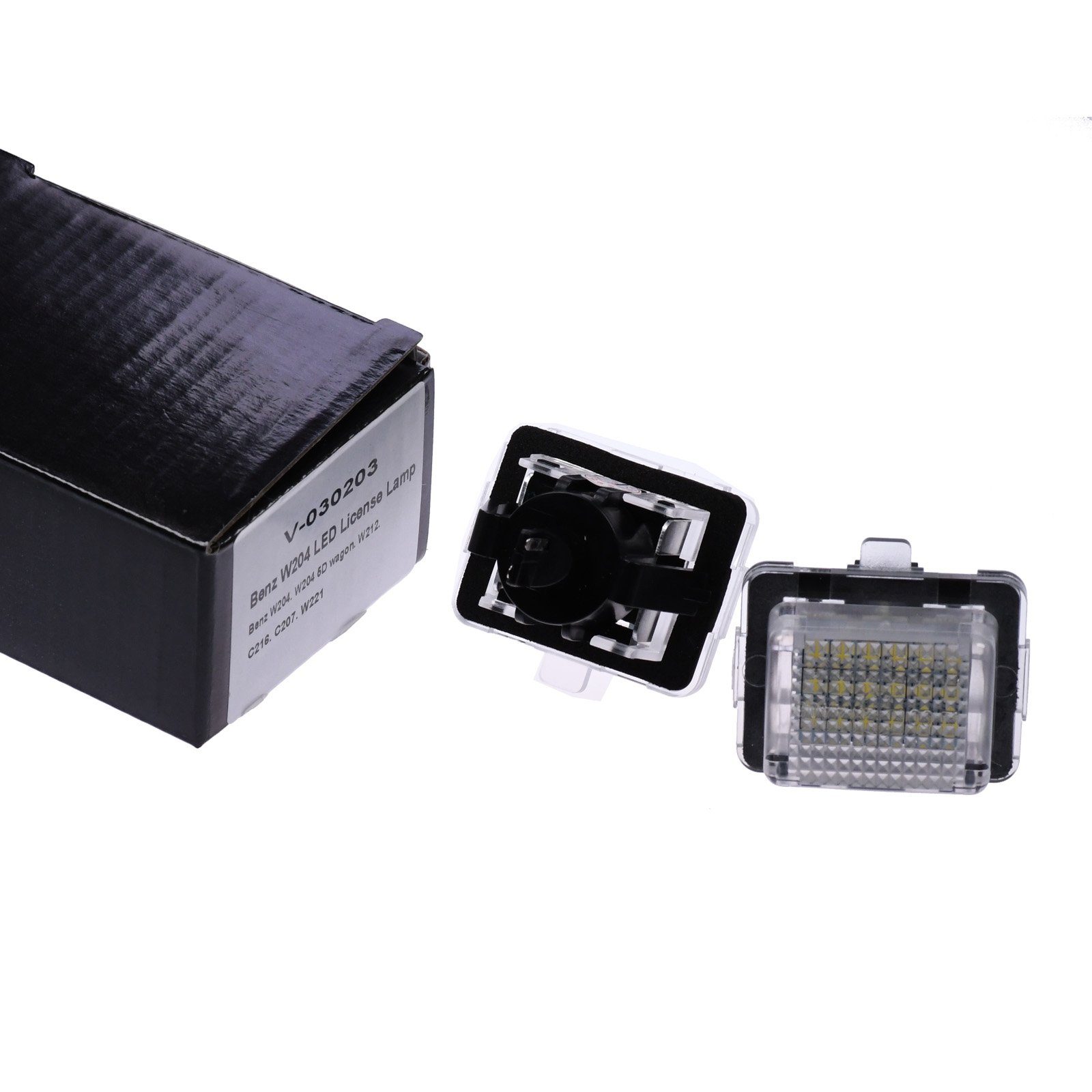 Vinstar KFZ-Ersatzleuchte LED Kennzeichenbeleuchtung E-geprüft für Mercedes Benz, Mercedes Benz W204 W212 W216 W221 W207 C207 – Bild 3 von 5