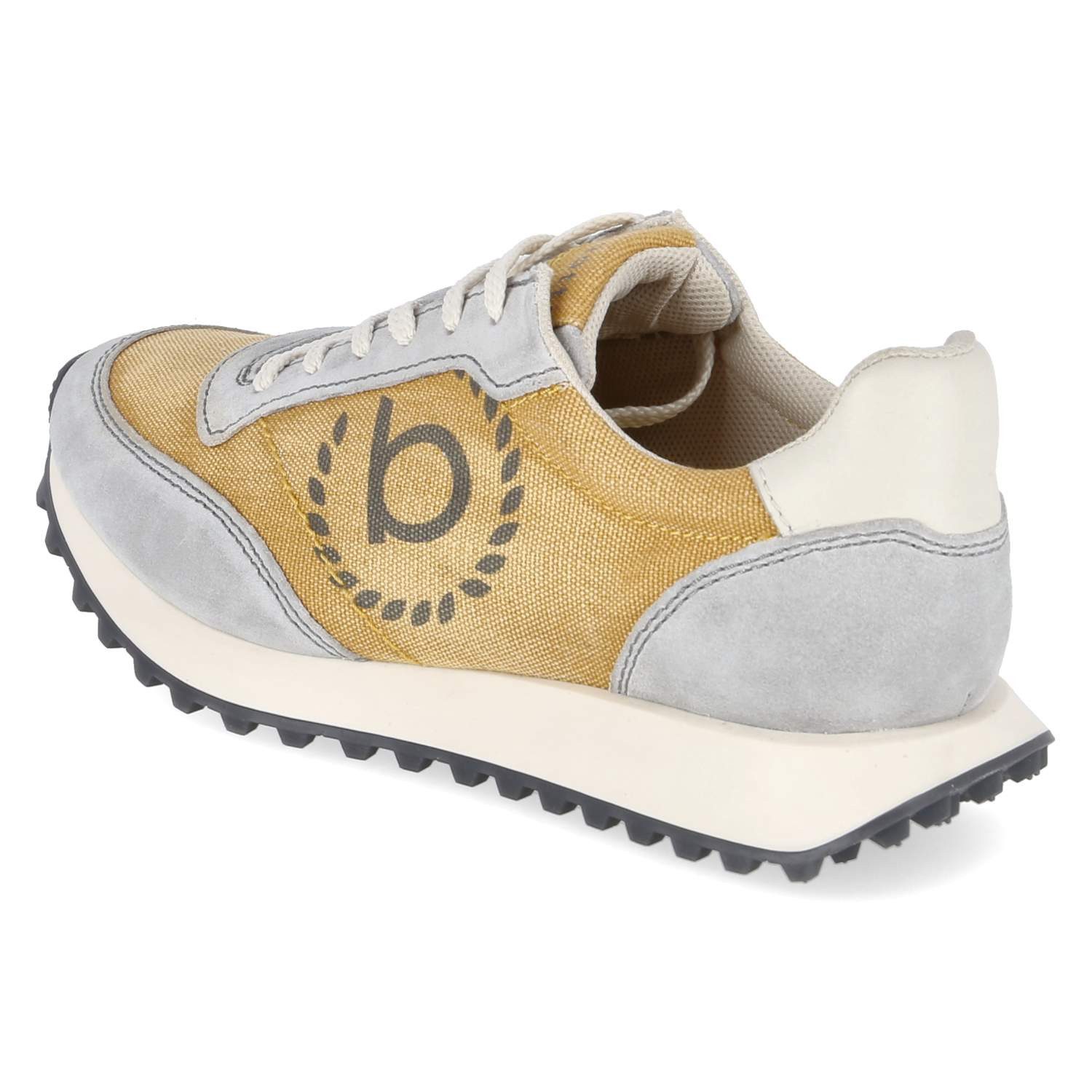 bugatti Bugatti 331AWD021469-1550 Herren Leder & Textil gelb-kombi Schnürschuh