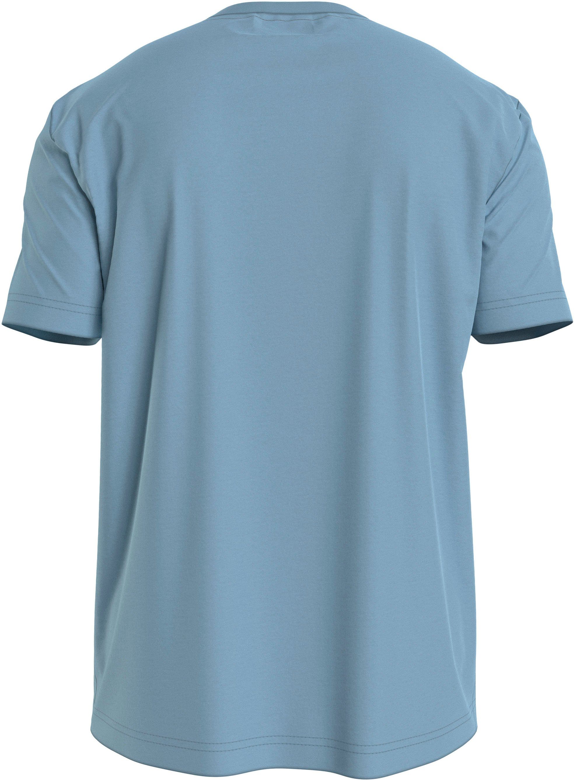 Blue Calvin BT_MULTI T-SHIRT mit Big&Tall LOGO Markenlabel T-Shirt COLOR Tropic Klein