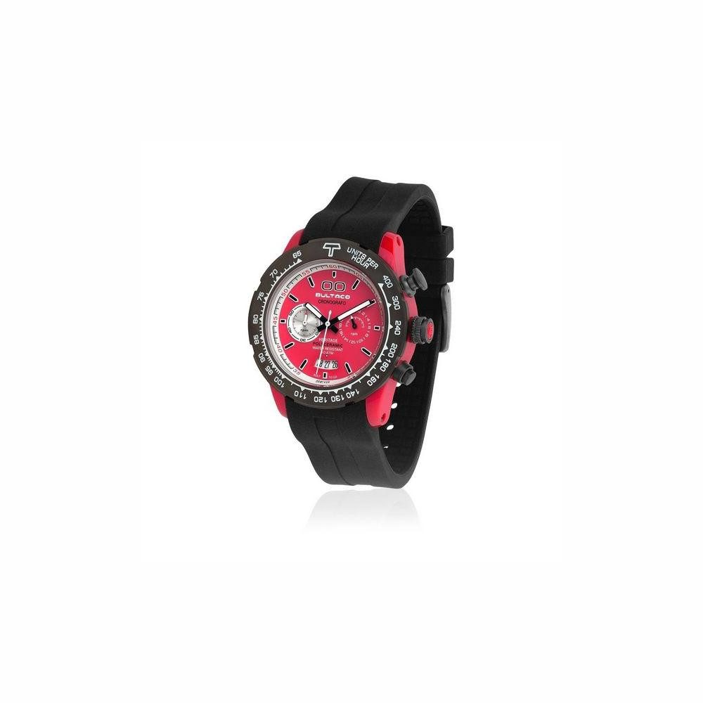 Quarzuhr Bultaco Herren-Armbanduhr Uhr H1PR43C-CR1 43 mm Quarzuhr wasserdicht A