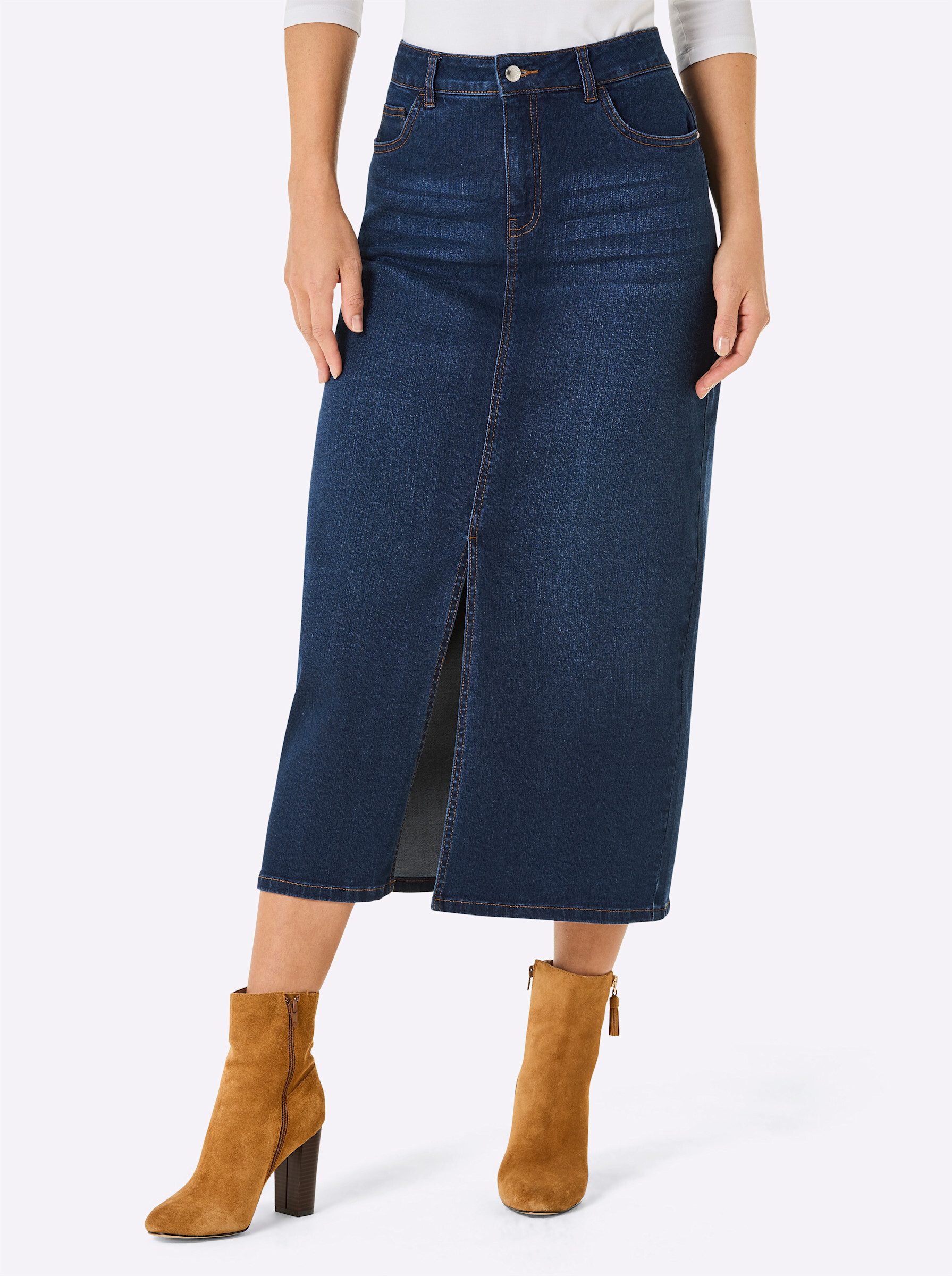 creation L A-Linien-Rock Jeansrock günstig online kaufen