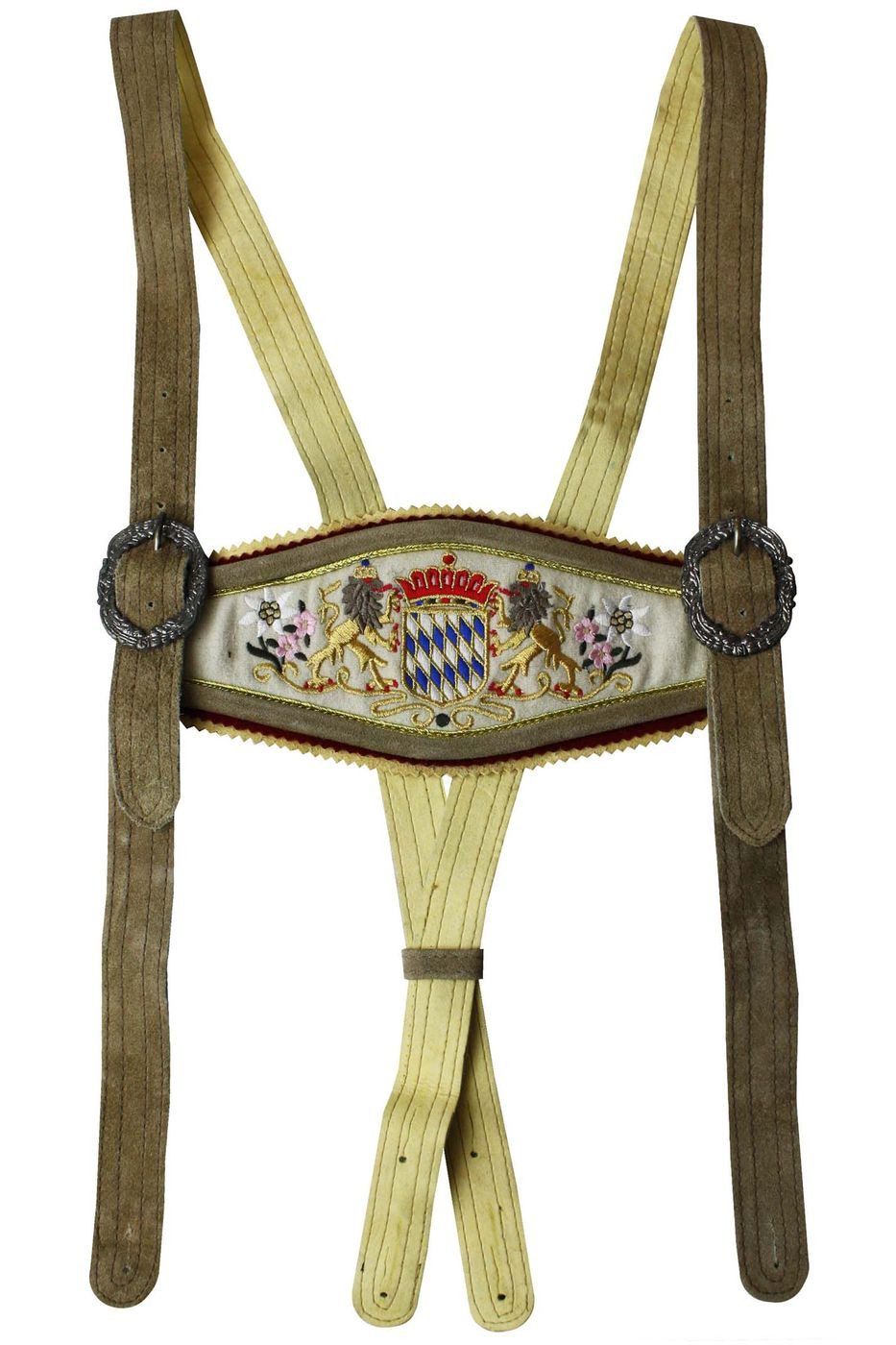 German Wear Hosenträger GWBayern-2 Lederhosen Hosenträger Bayerisches Wappe günstig online kaufen