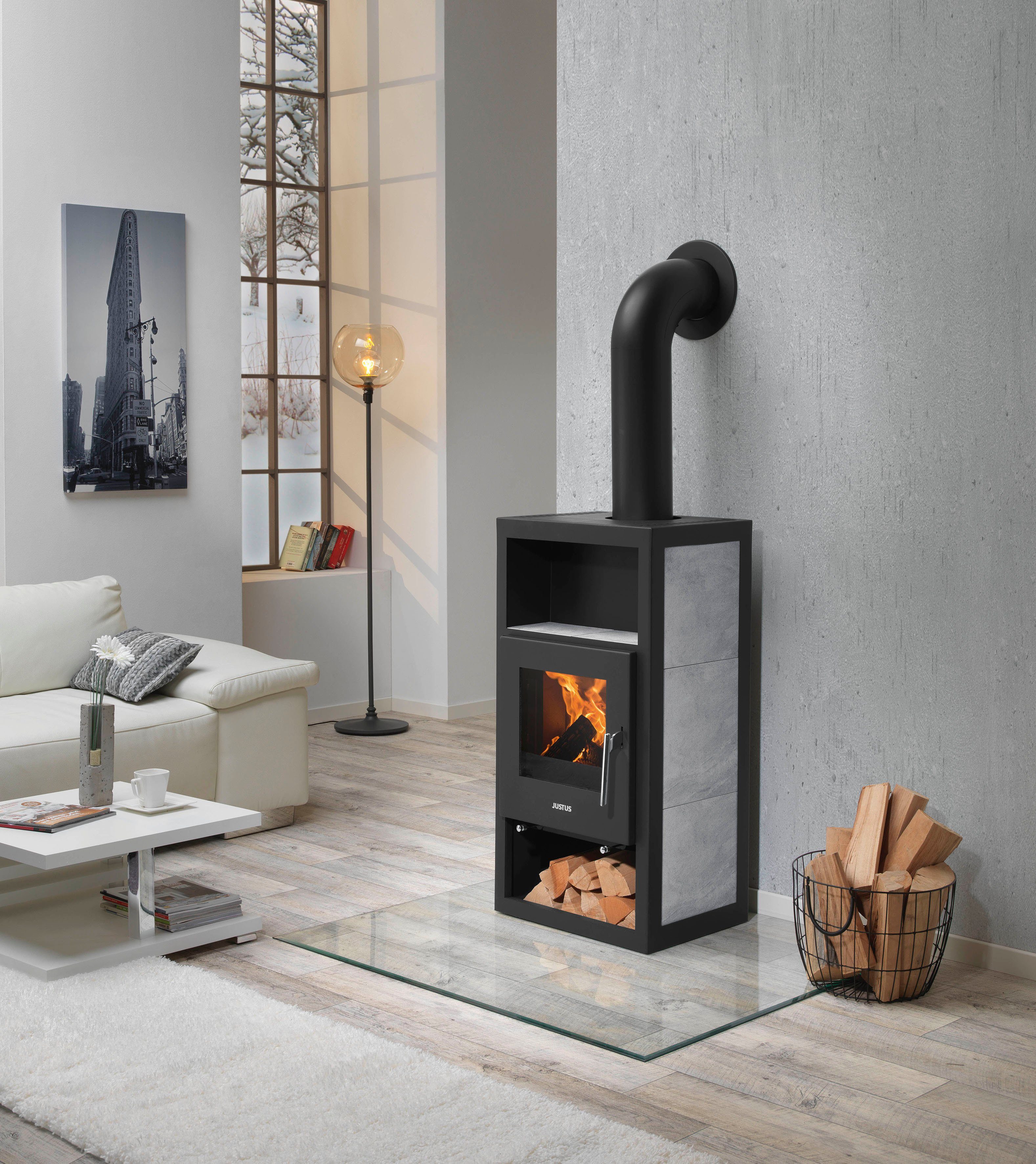 Color Emajl Ofenrohr Heathus Rauchrohr-Set Fullform SW, (Set, 3-tlg), Bogen günstig online kaufen