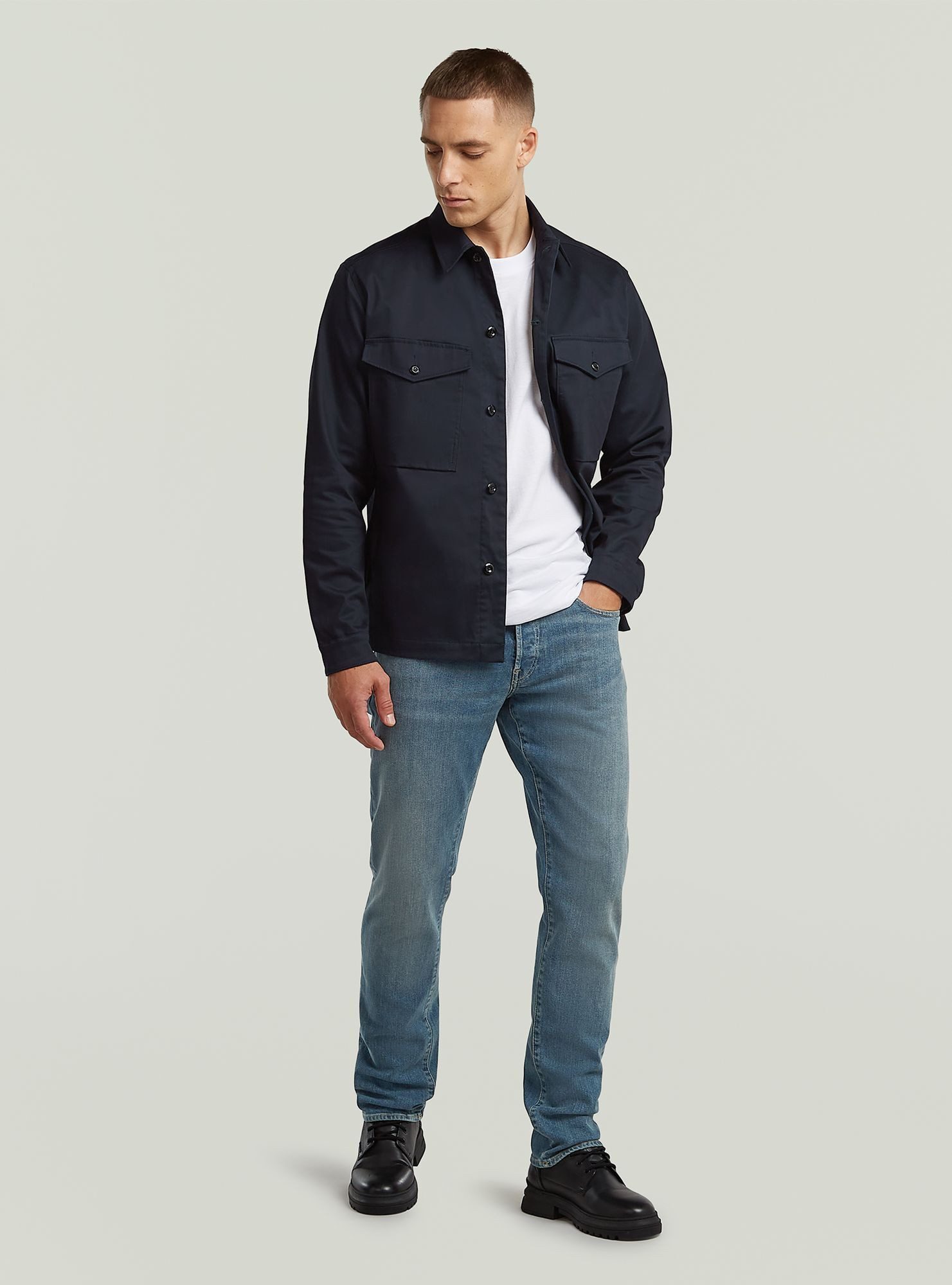 G-STAR Langarmshirt Core Clean Overshirt günstig online kaufen