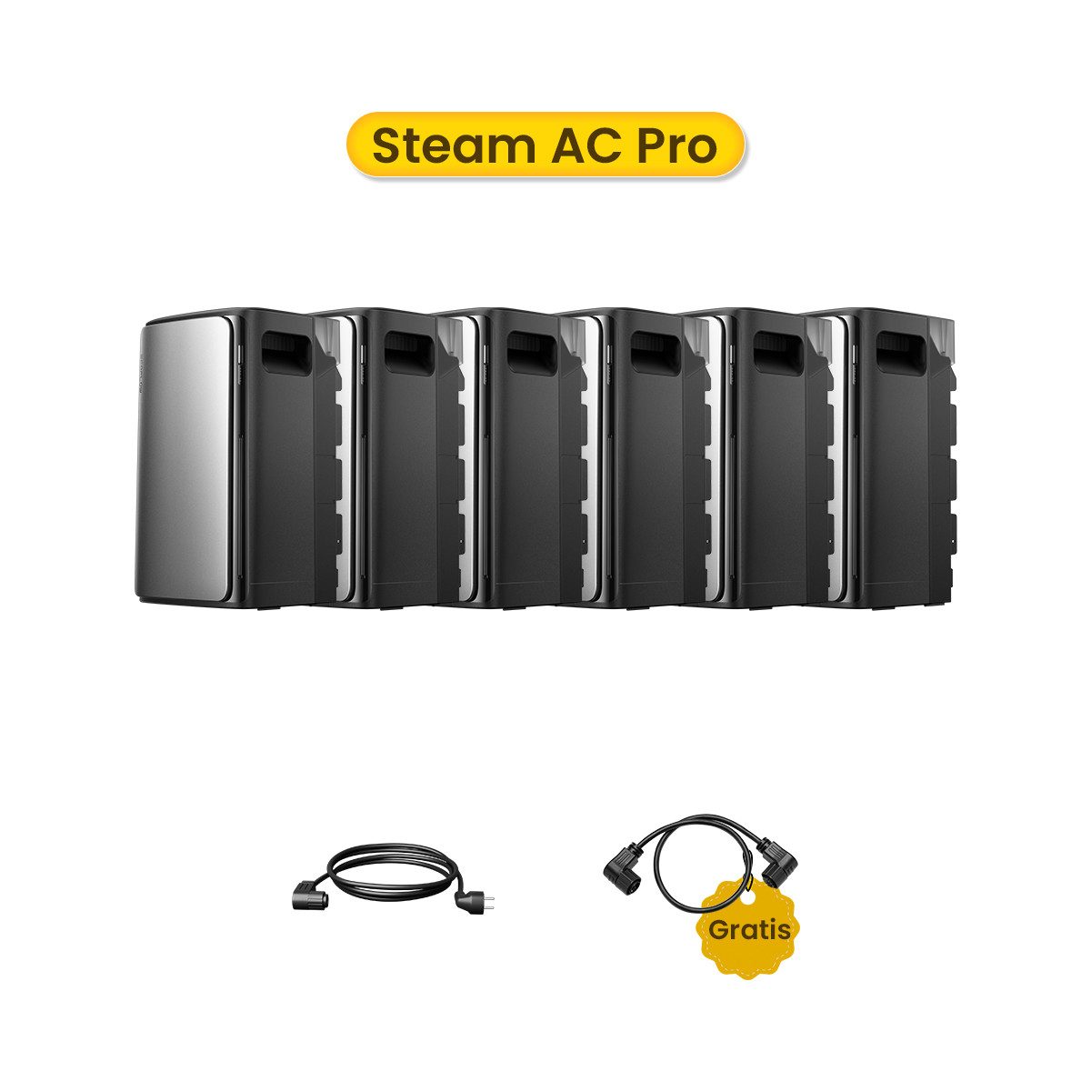 Ecoflow Balkonkraftwerk ECOFLOW STREAM AC Pro 1,92 - 11,52 kWh Solarspeicher, (Einfache Installation & Plug & Play), 100 % Kompatibel mit allen Mikro-Wechselrichtern