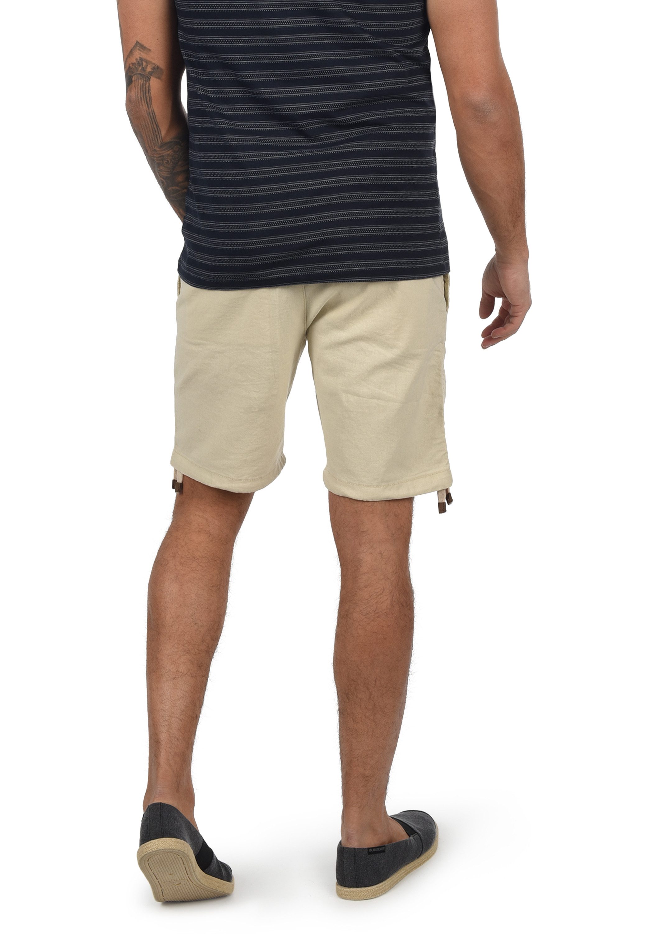 Indicode Leinenhose IDMoses Kurze Hose aus Leinenqualität