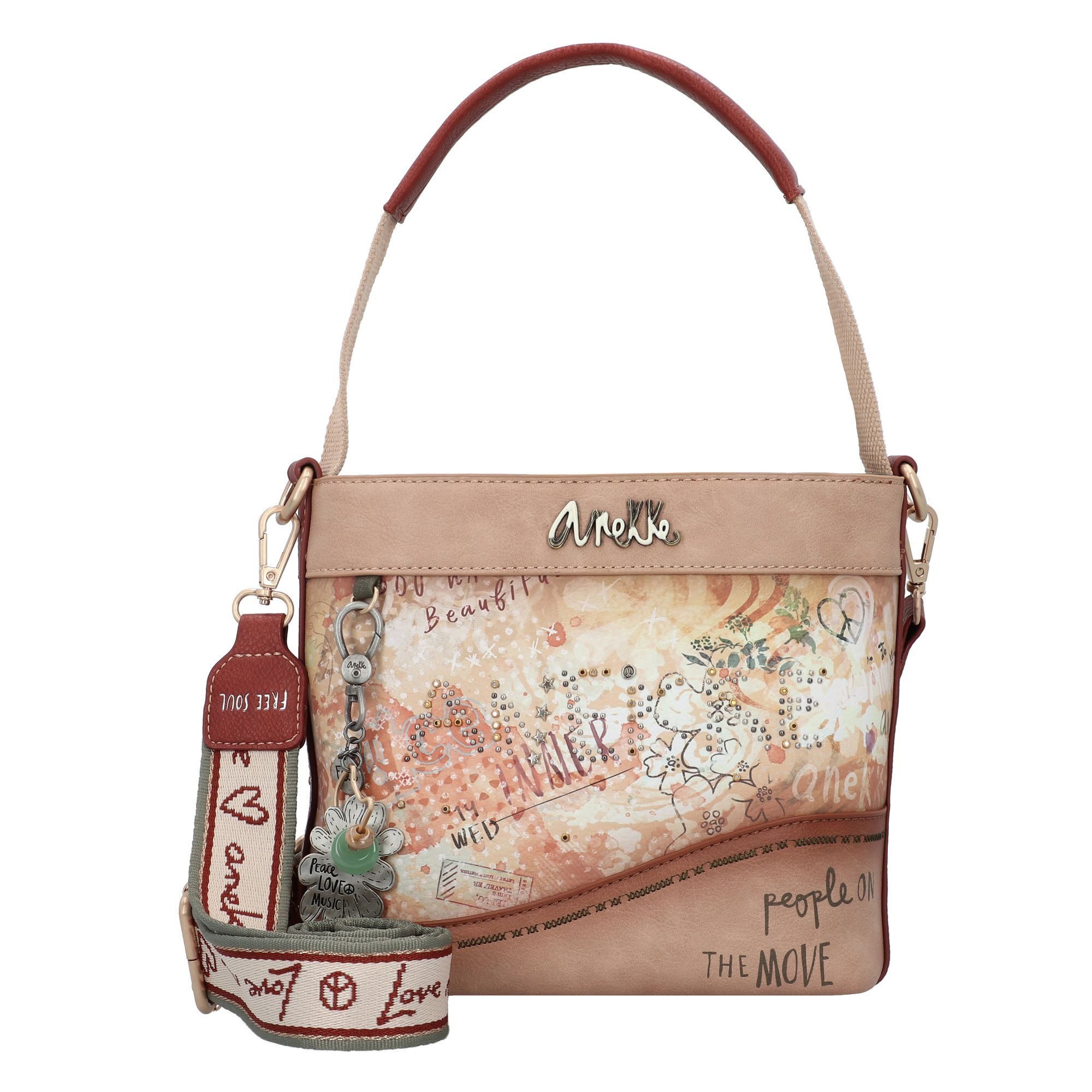 Anekke Schultertasche Flower, Polyurethan