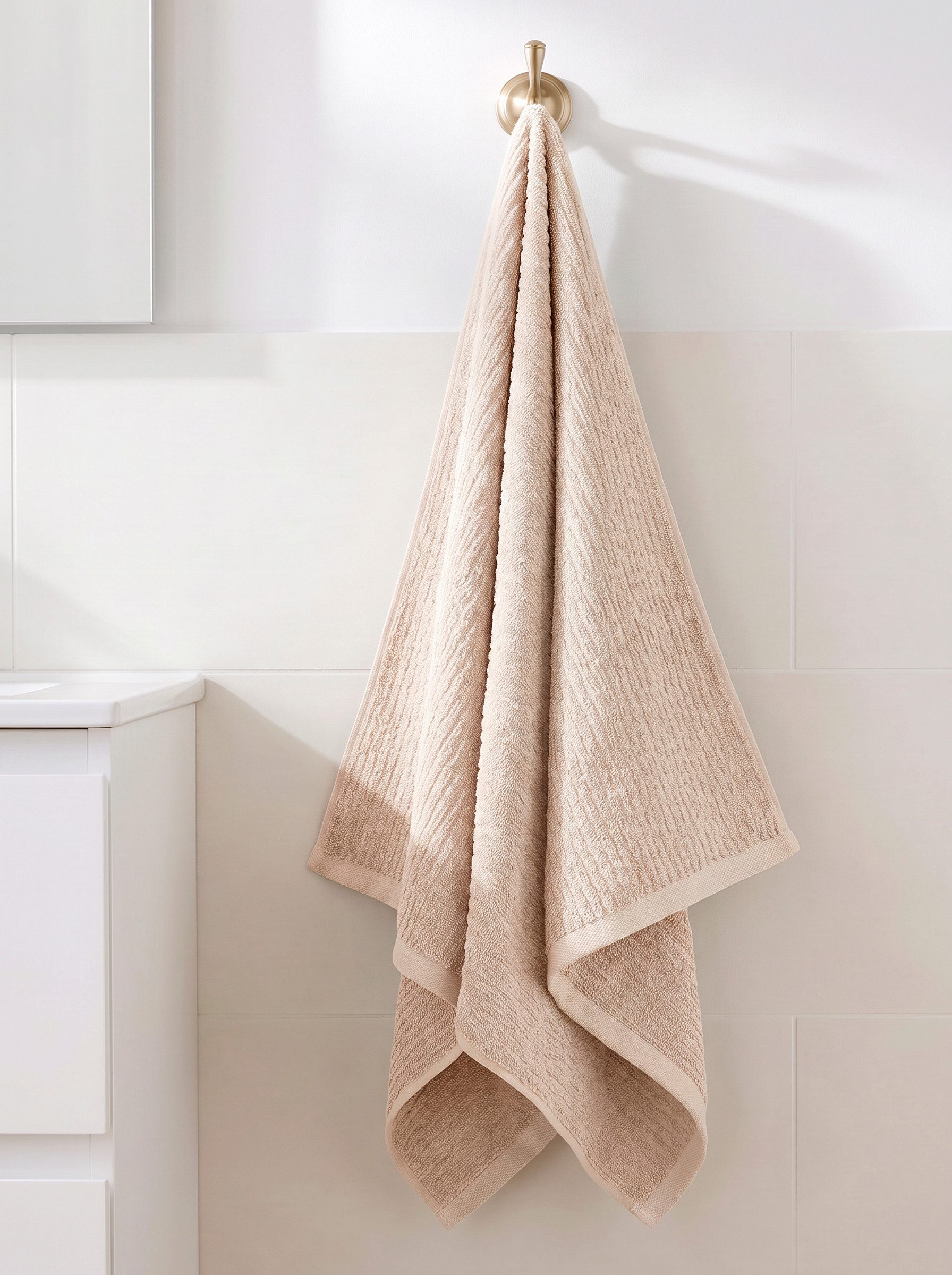 OTTO home Handtuch Riva, 50x100, Premium Handtücher, 500 gr/m², Webfrottier (1-St), Hoch-Tief-Struktur, Streifen, weich, 5 Jahre Garantie