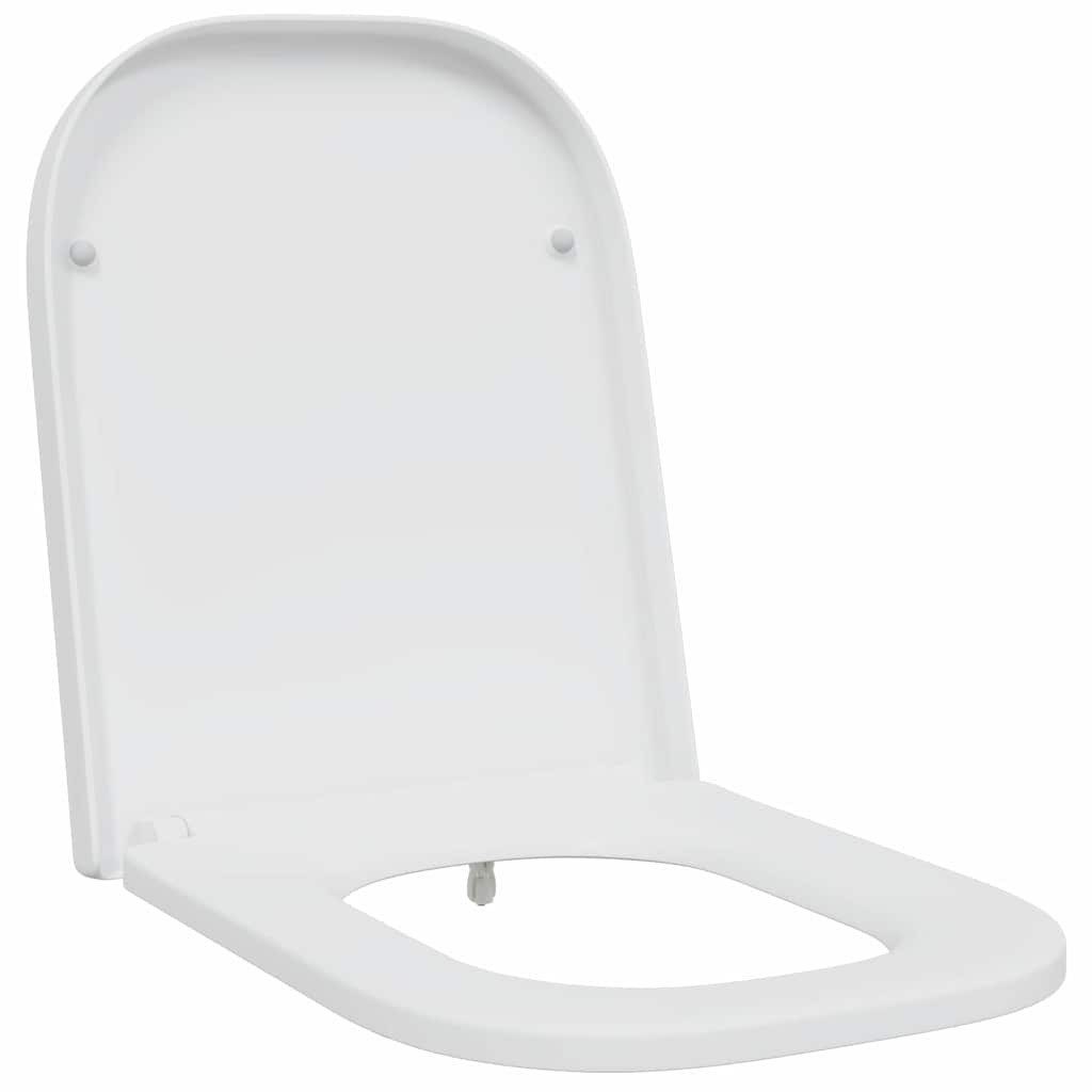 vidaXL WC-Sitz Schnellverschluss-WC-Sitz Weiß 44,5 x günstig online kaufen
