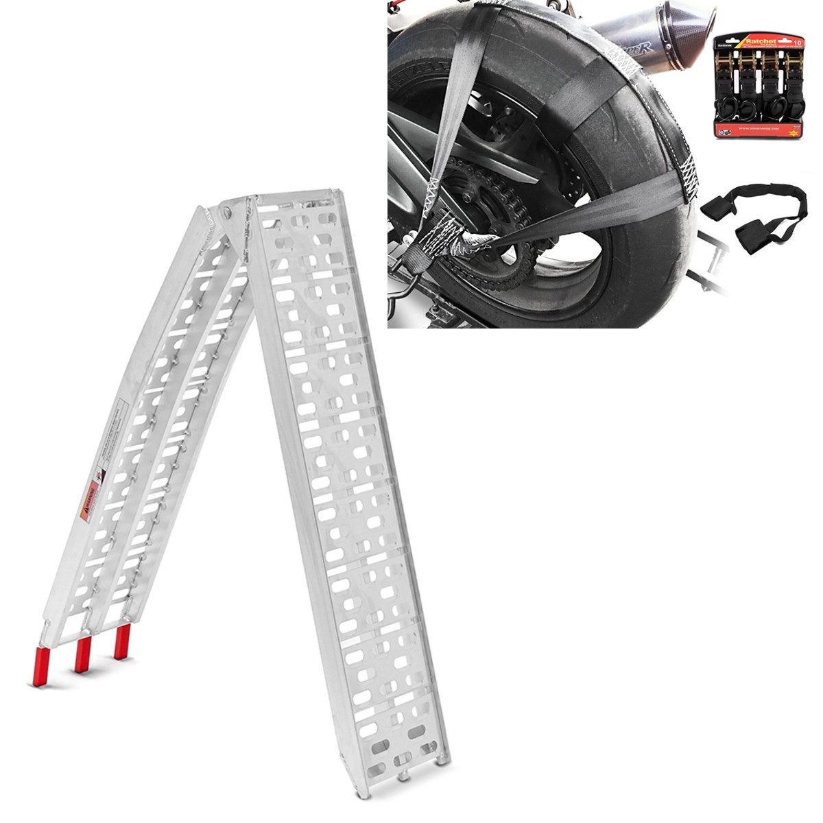 ConStands Motorradheber Set Lenker + Auffahrrampe S1
