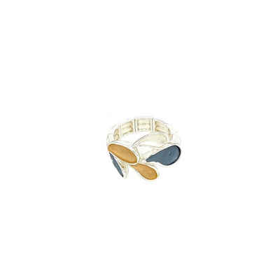 Mein Style Fingerring elastischer Ring tricolor R5152/1 (1 Stück, 1-tlg., 1 Stück)