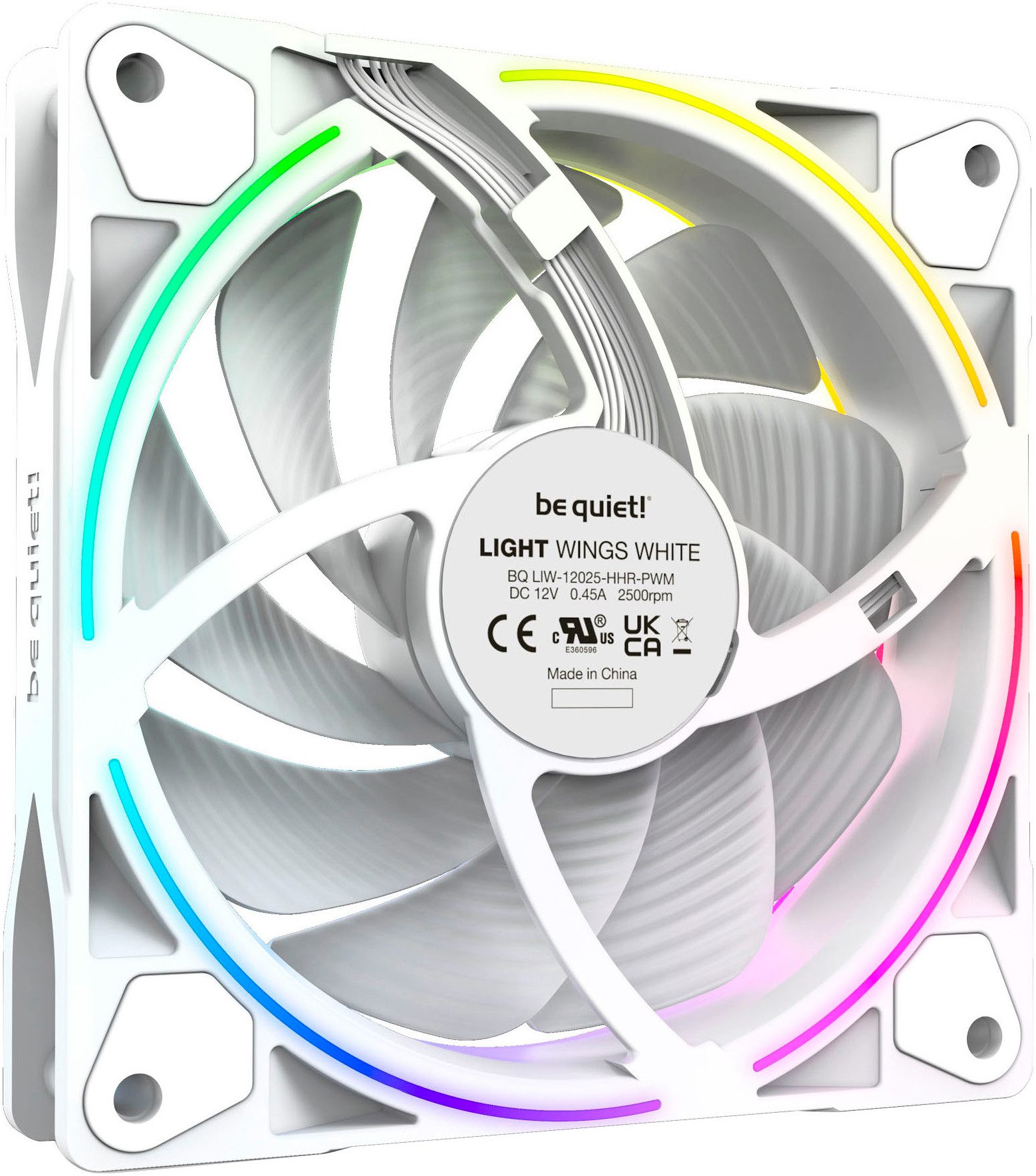 be quiet! Gehäuselüfter Light Wings White 120mm PWM high-speed Triple-Pack
