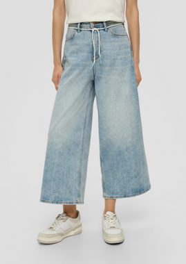 s.Oliver 7/8-Jeans Jeans-Culotte Suri / Regular Fit / High Rise / Wide Leg Waschung, Label-Patch