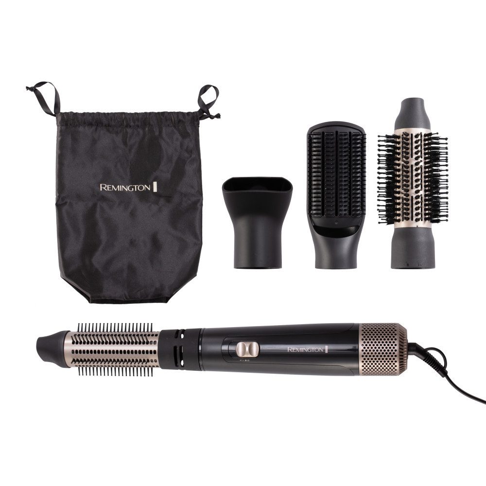 Remington Warmluftbürste Warmluftbürste 1000W mit 4 Aufsätzen für Locken, Volumen & glattes