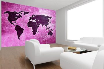 WandbilderXXL Fototapete Weltkarte 4, glatt, Weltkarte, Vliestapete, hochwertiger Digitaldruck, in verschiedenen Größen