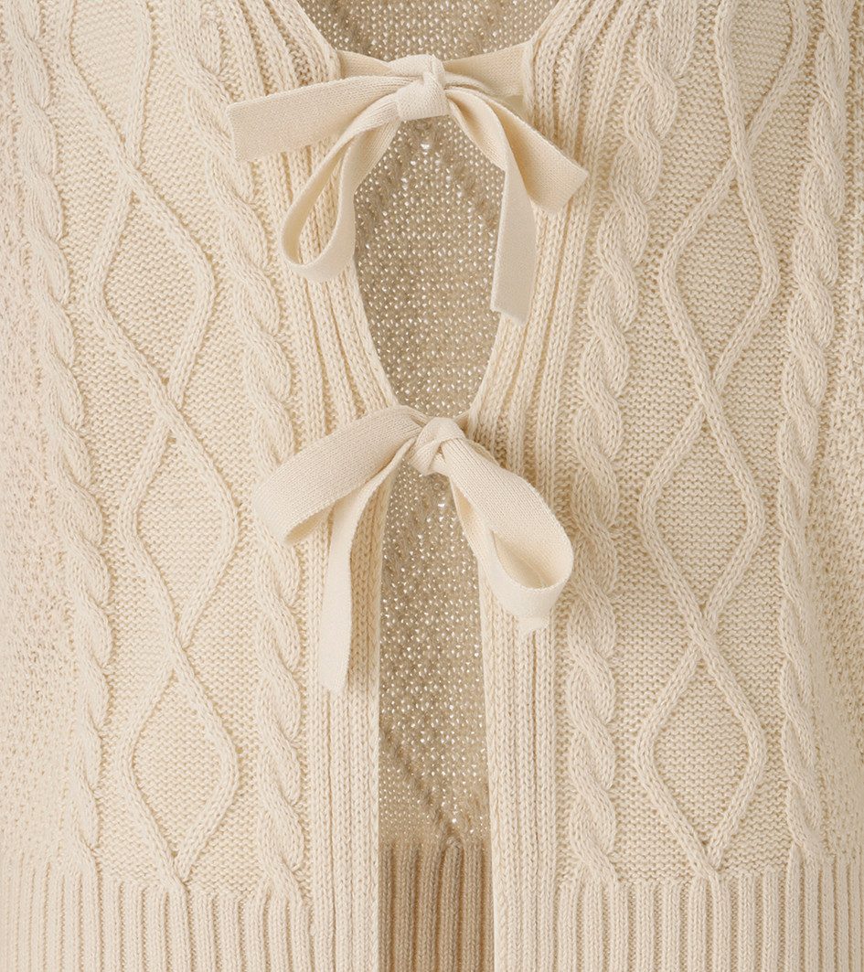 Aniston SELECTED Strickjacke mit Zopf- und Rautenmuster