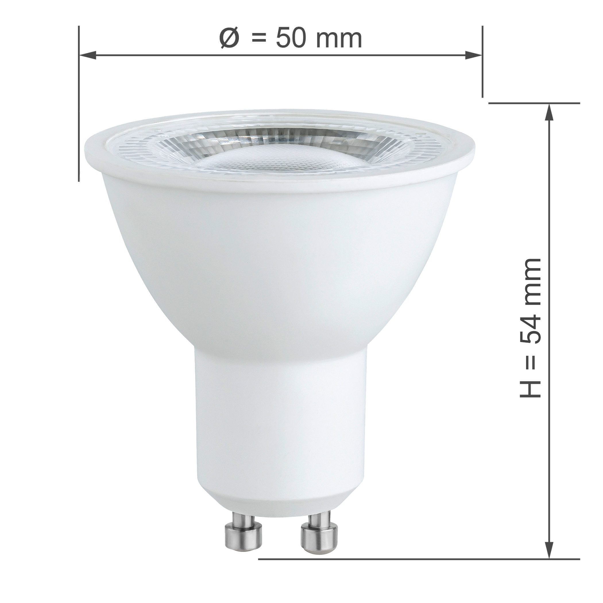 SEBSON LED-Leuchtmittel LED Lampe GU10 Energieeffizienz A warmweiß 2,5W 450lm 230V - 10er Set, GU10, 10 St., Warmweiß, Einbaustrahler 230V – Bild 4 von 5