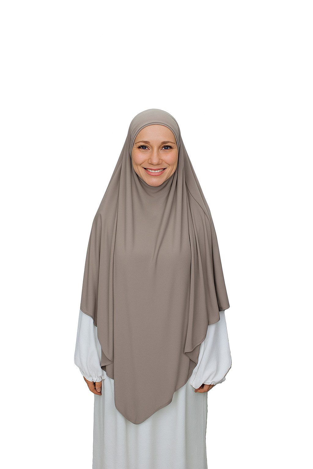 Aymasal Kopftuch Jersey premium Khimar BAYLA Einlagiger Jersey Khimar Hijab Scarf Islam, Hochwertiger weicher Stoff, leichtes Gewicht