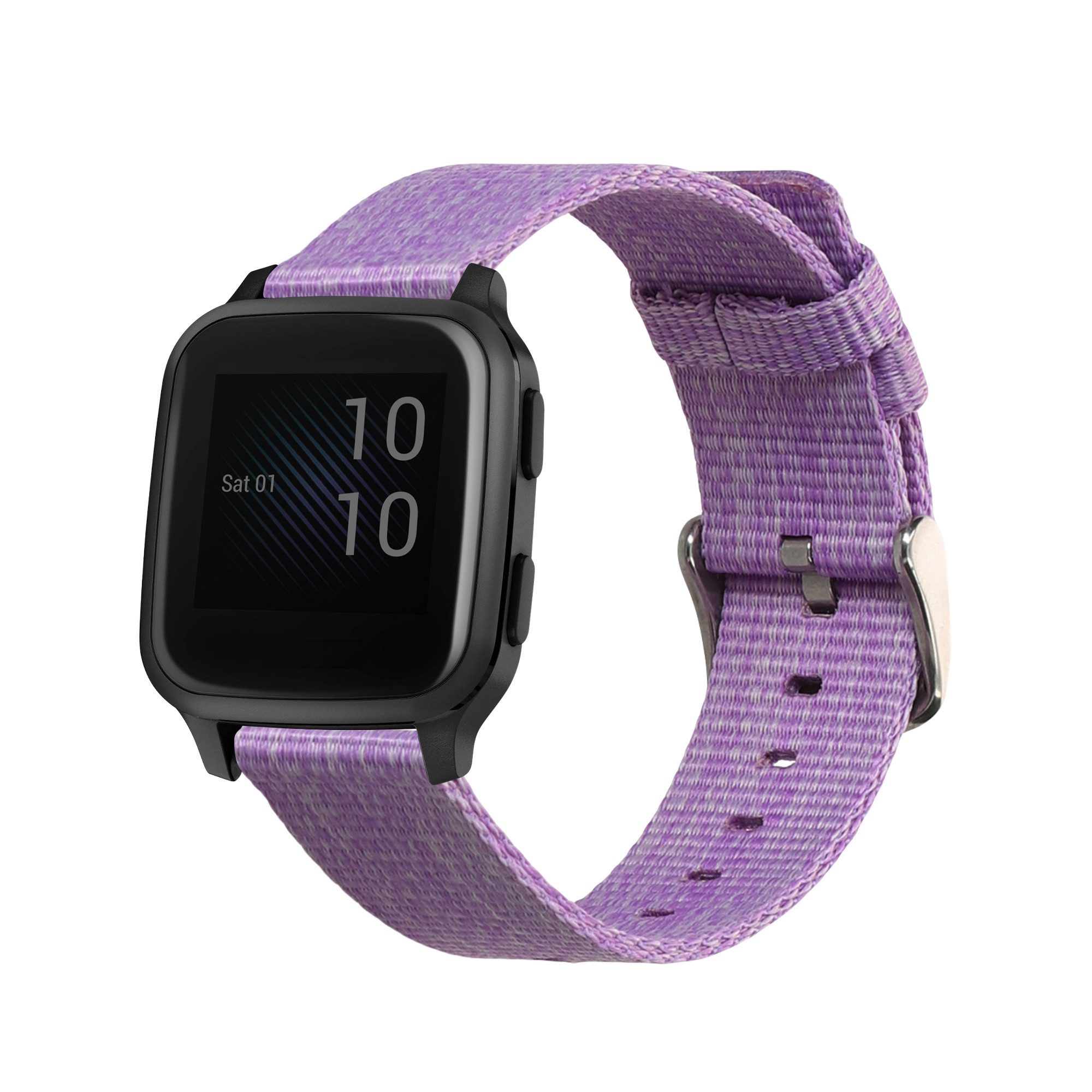 kwmobile Ersatz Armband für Garmin Venu Sq Music / Venu Sq 20mm Smartwatch, 1-tlg., Armband - Band für Fitness Tracker in Lavendel