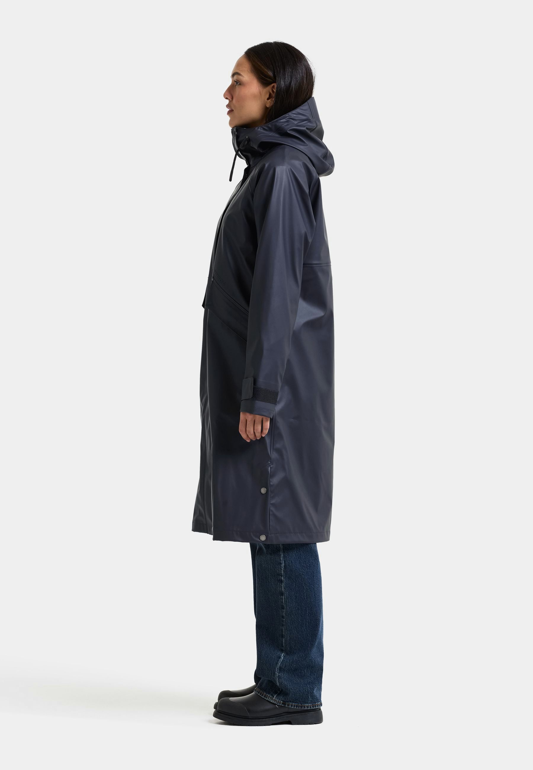 Didriksons Regenmantel Melinda Parka mit Kapuze mit Taschen