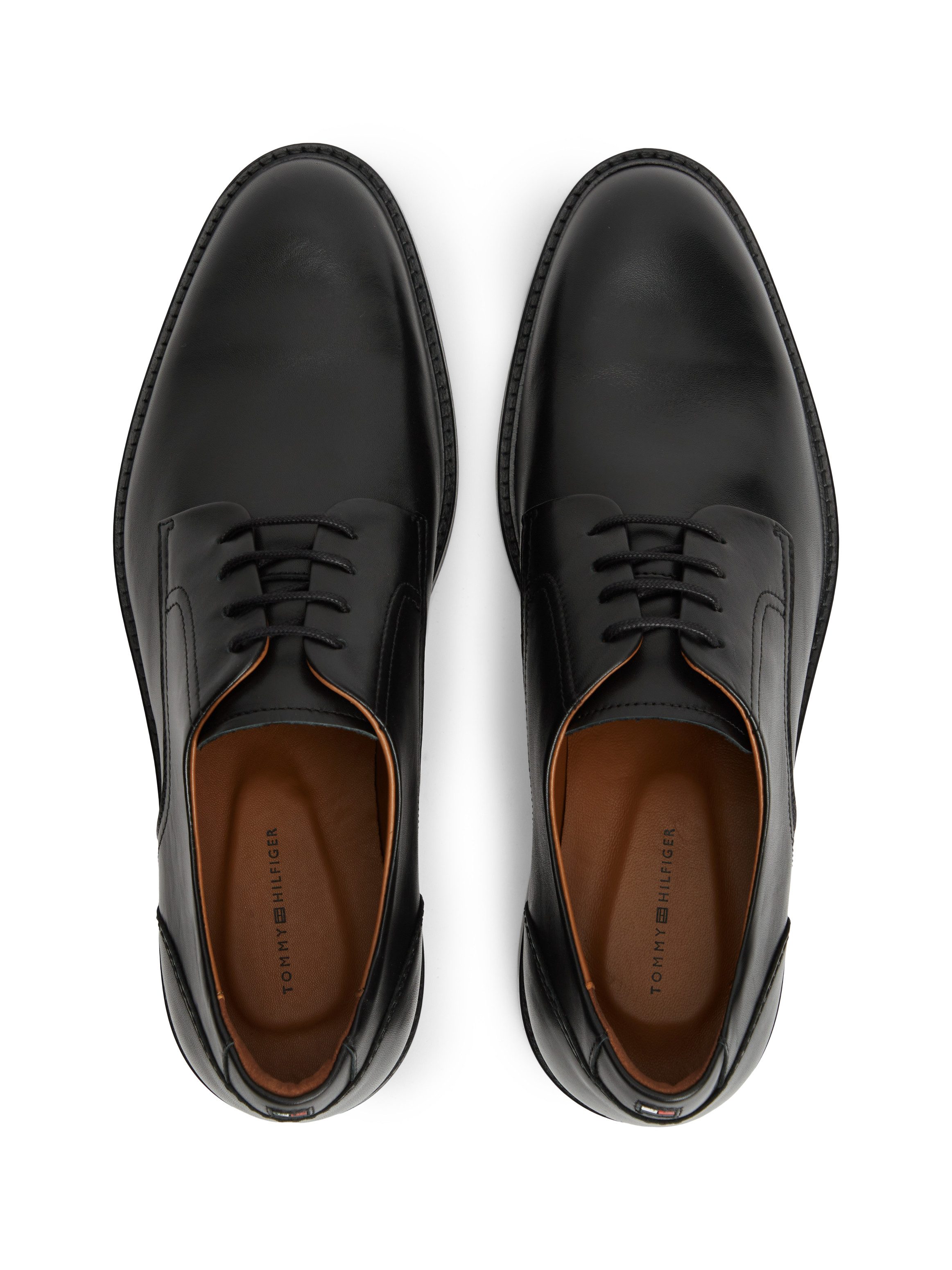 Tommy Hilfiger CORPORATE DRESSY LTH SHOE Schnürschuh Abendschuh, Festtagsschuh mit dezenten Ziernähten – Bild 5 von 5