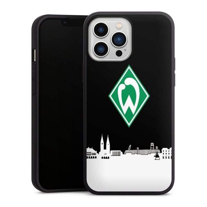 DeinDesign Handyhülle Offizielles Lizenzprodukt Skyline SV Werder Bremen WB Skyline Apple iPhone 13 Pro Max Silikon Hülle Premium Case Handy Schutzhülle