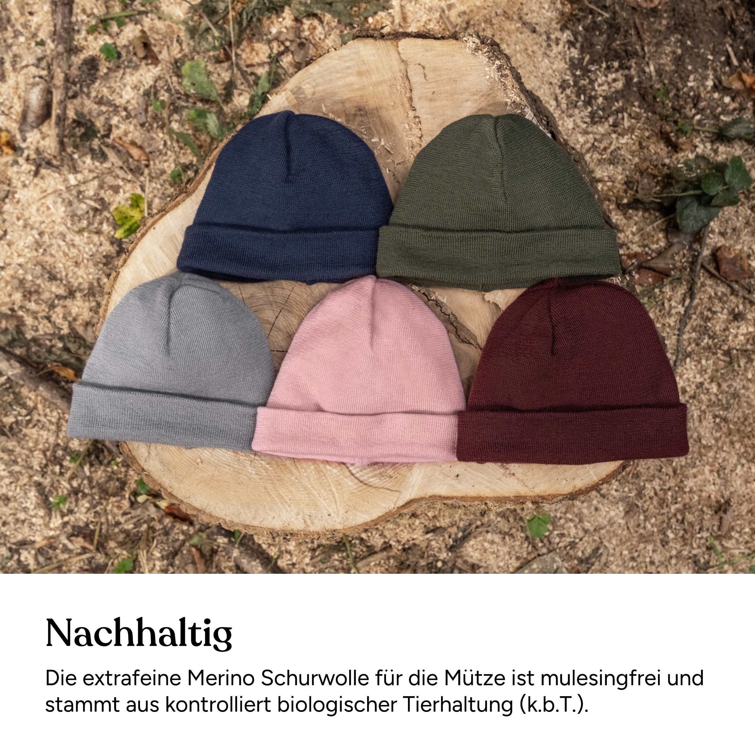 Ehrenkind Strickmütze für Kinder, aus feinster Merino Schurwolle, Made in Germany, Unisex Für Jungen & Mädchen – Bild 4 von 5