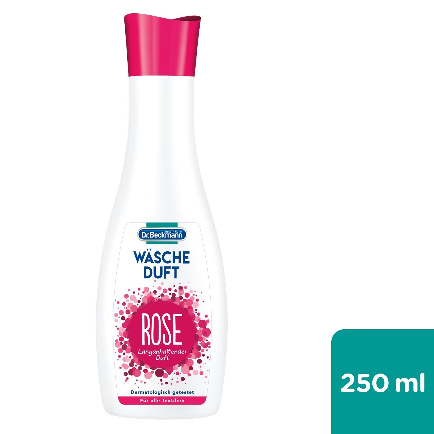 langanhaltenden frischen Duft, Weichspüler und Beckmann Dr. (1-St) Rose, 250 ml 1x für Wäscheduft