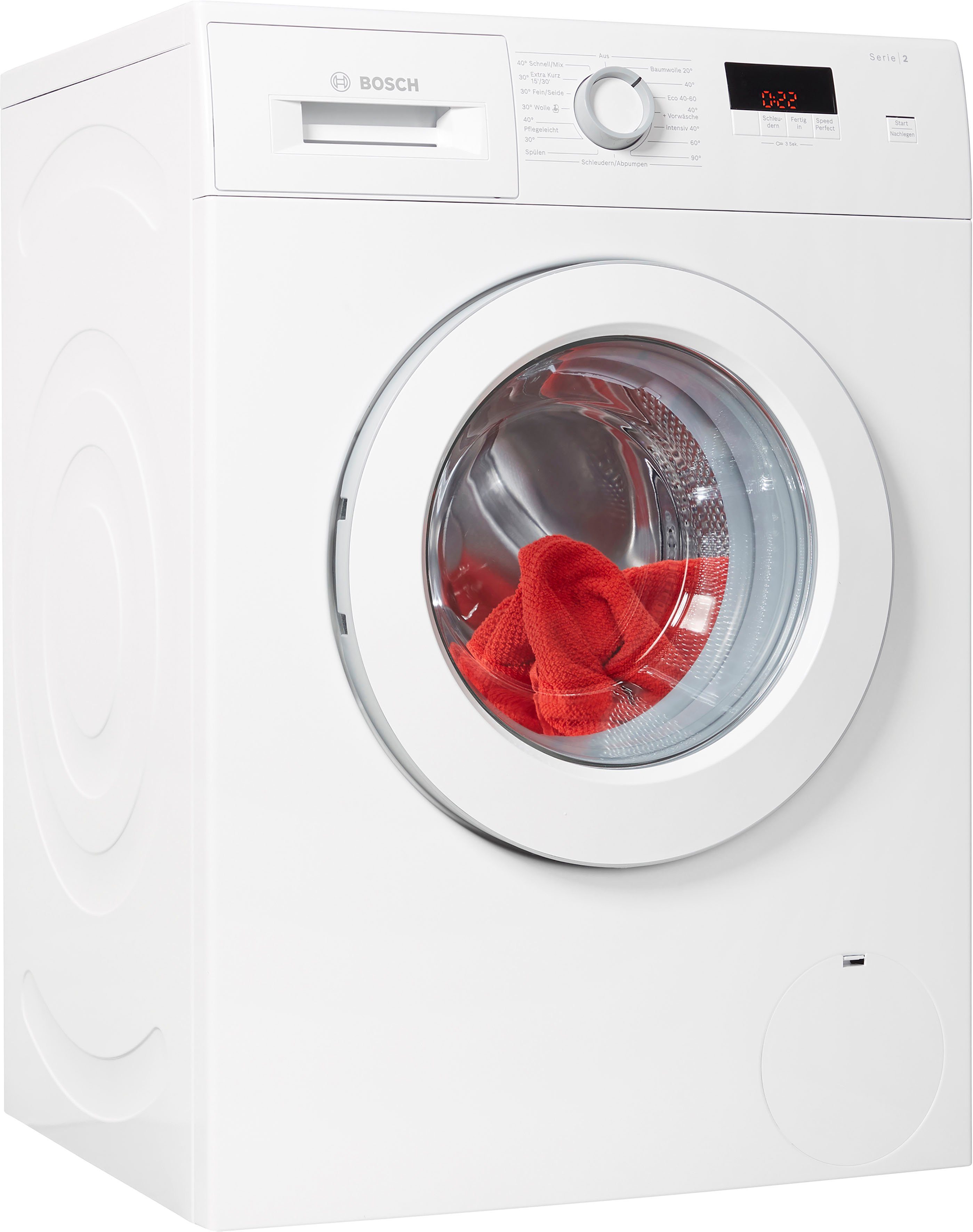 BOSCH Waschmaschine WAJ28022, 7,0 kg, 1400 U/min, Eco Silence Drive™,  AntiVibration Design