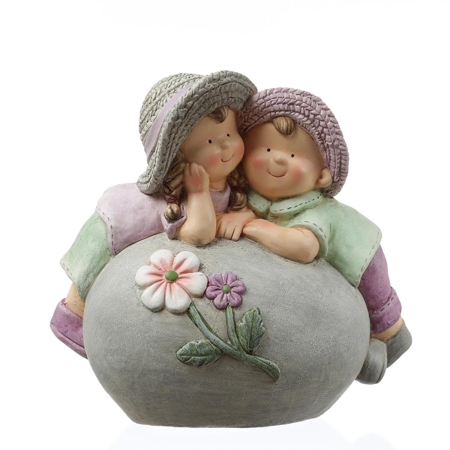 MARELIDA Gartenfigur Dekofigur Mädchen Junge Sommerkinder günstig online kaufen