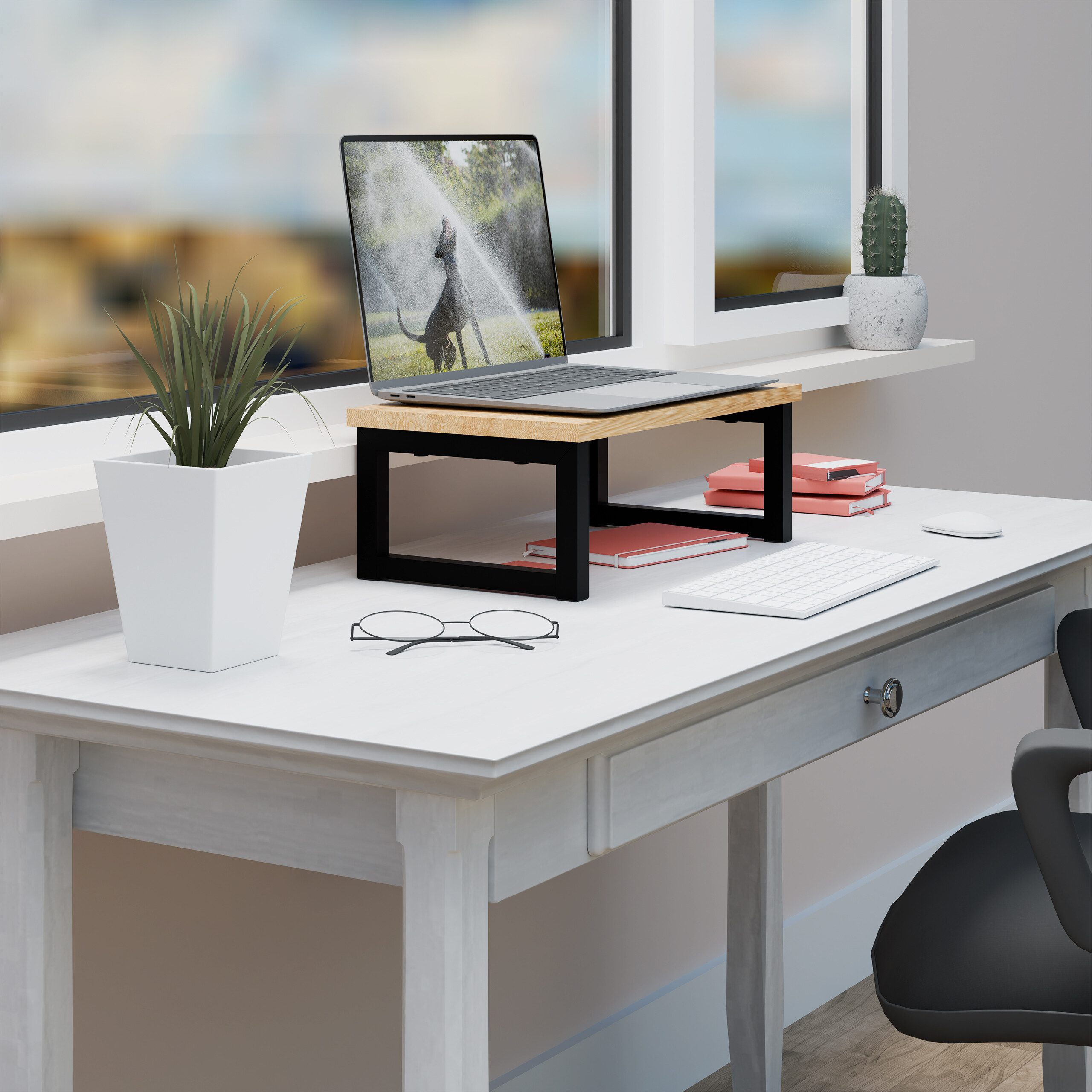 relaxdays Monitorständer im Industrial-Design, (1-tlg., L) – Bild 3 von 5
