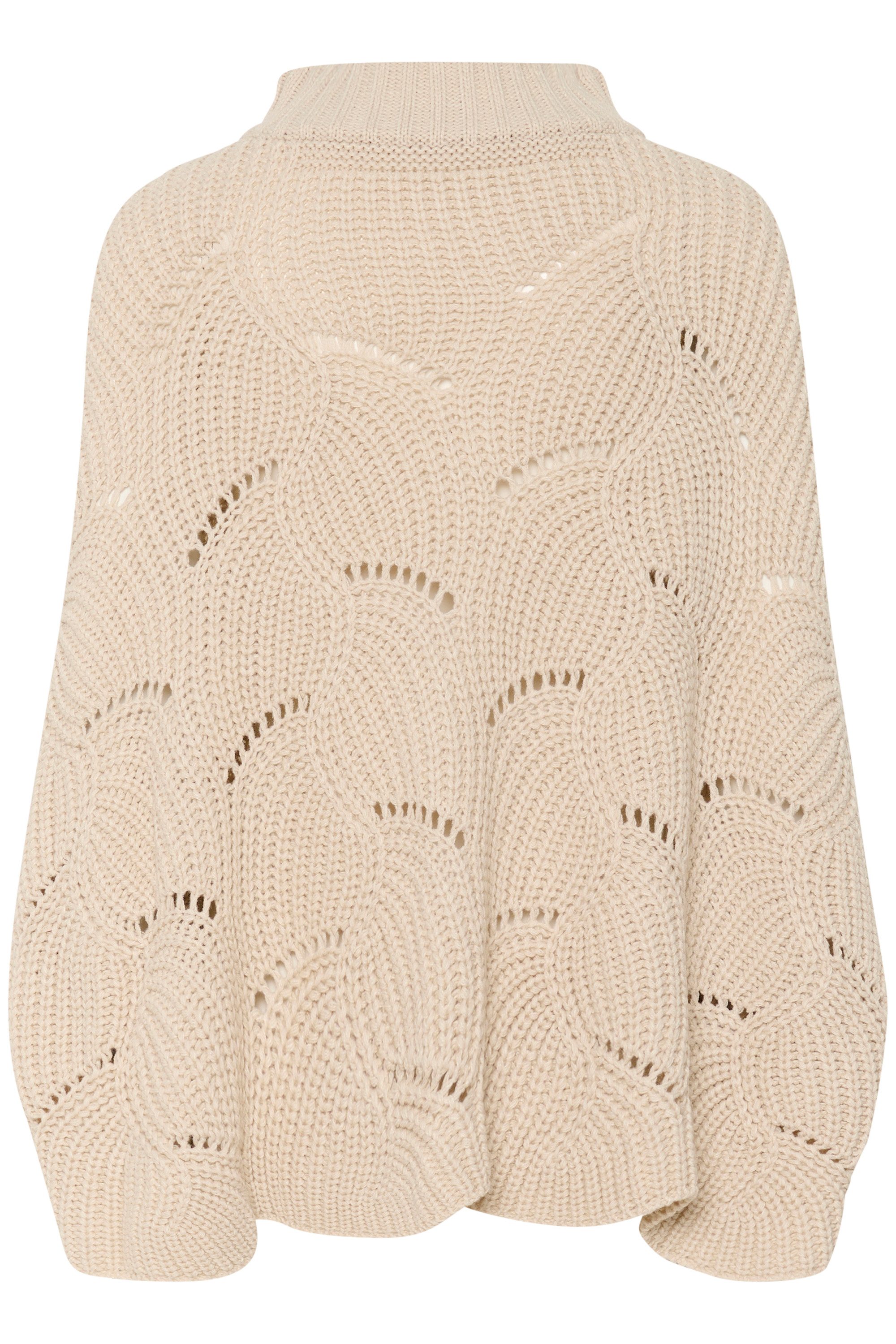 Cream Strickponcho Poncho CRMistletoe