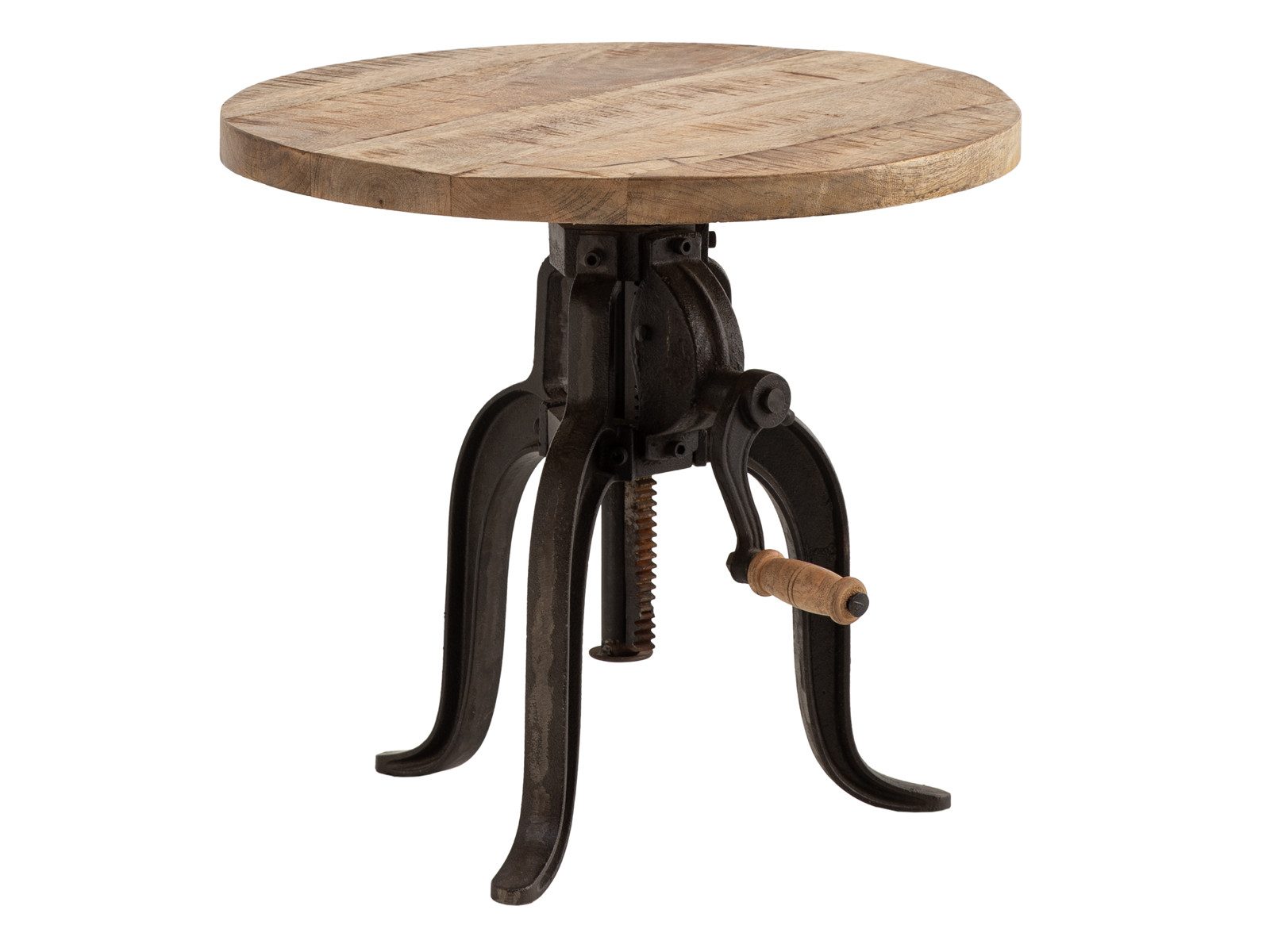 massivum Beistelltisch Wasel, Couchtisch höhenverstellbar Mango