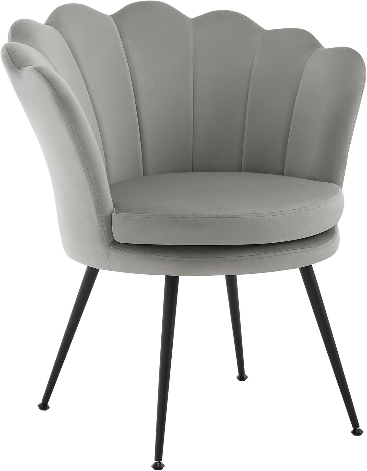 Woltu Relaxsessel, Sessel Wohnzimmer in Blumenform, mit Samtbezug Metallbei günstig online kaufen