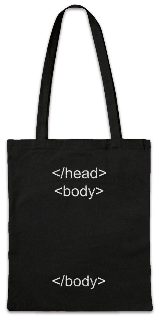 Beuteltasche Head Body Body Stofftasche Informatiker Programmierer PC Informatik IT