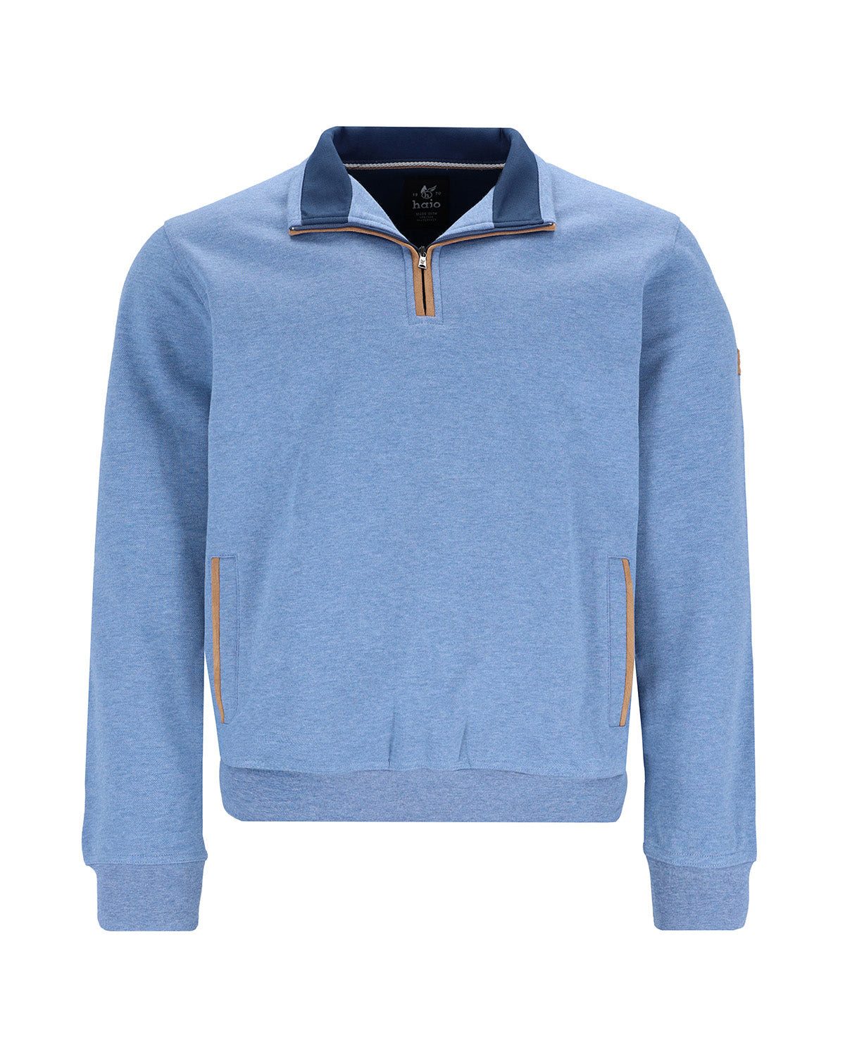 Hajo Sweatshirt Elastisches Sweatshirt mit Kängurutaschen